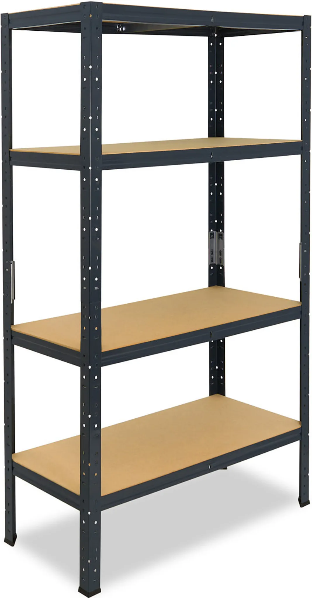 Shelfplaza HOME Schwerlastregal 180x80x50 Cm – Verzinkt, 6 Böden, 145 Kg Tragkraft Pro Boden, Stecksystem