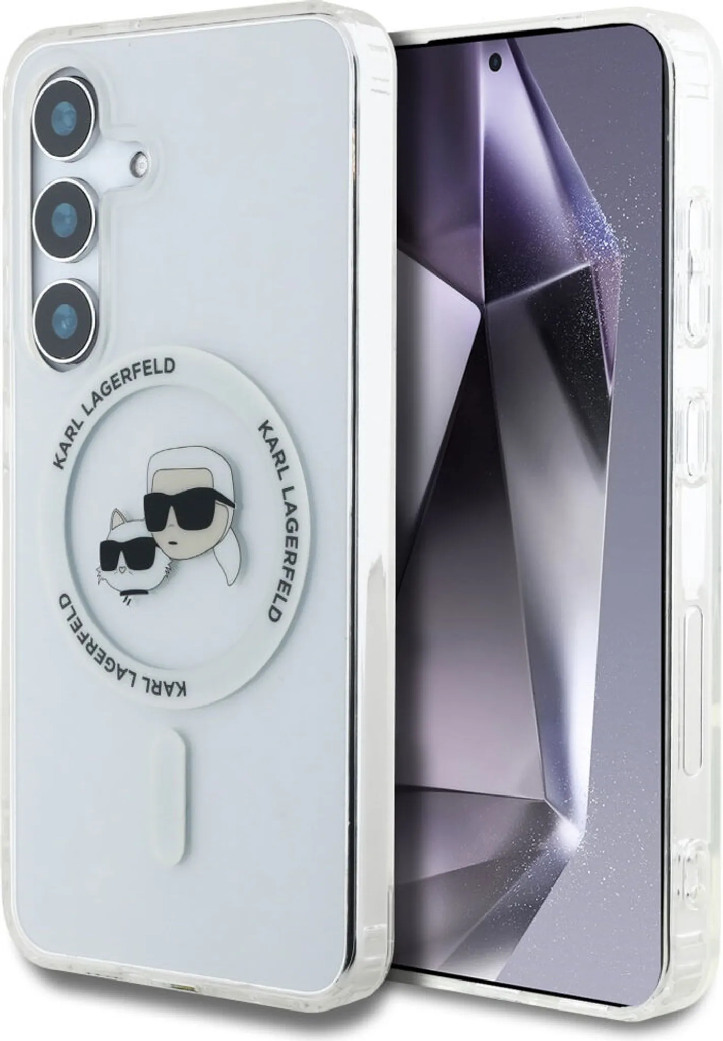 Etui Karl Lagerfeld Hard Case Saffiano Karl and Choupette do iPhone 14