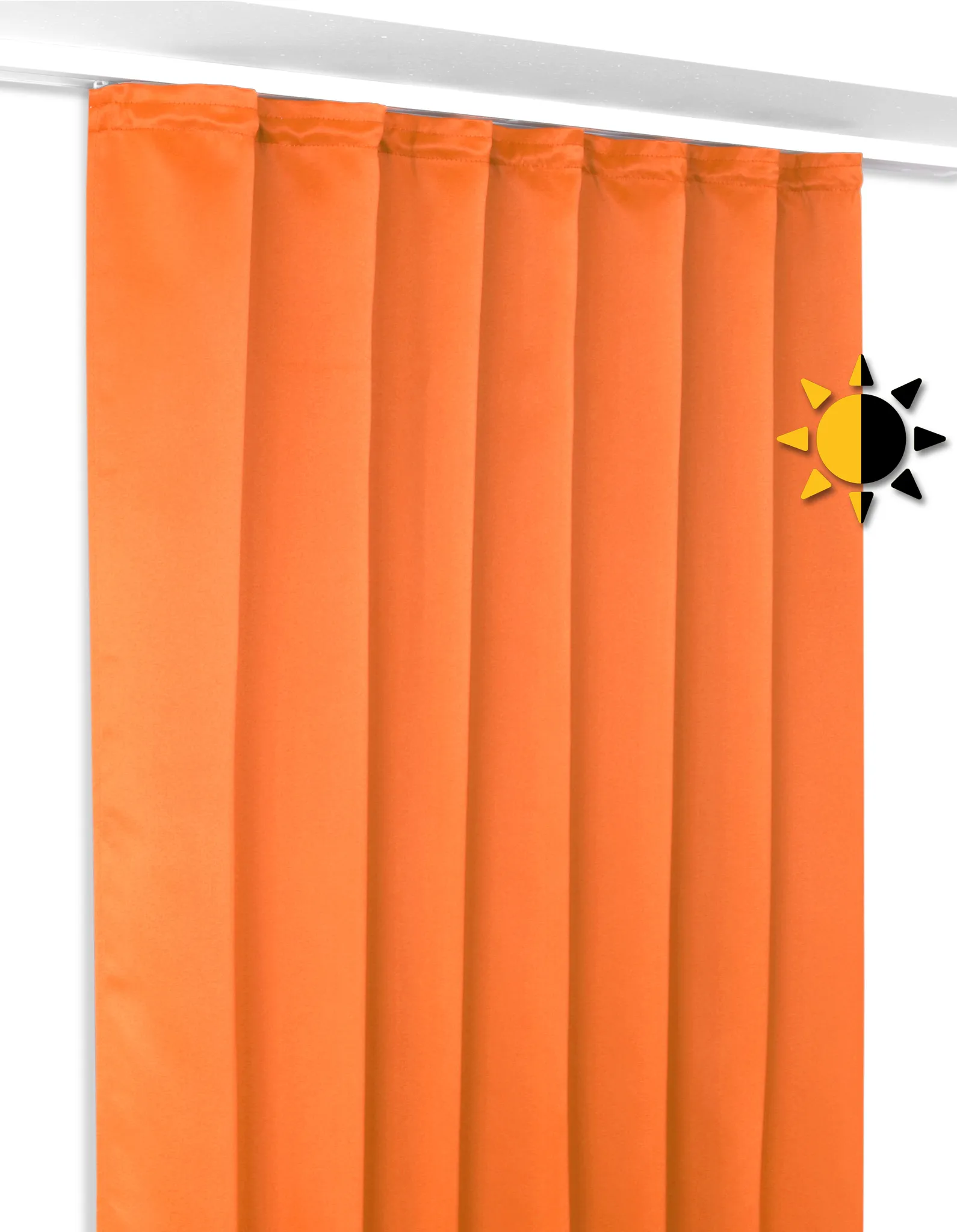U-Band, und Kräuselband abdunkelnd, wählbar Breite blickdicht cm) Größe Blackout Vorhang mit (Terra 175 Höhe Farbe 140 cm. Verdunkelungsgardine