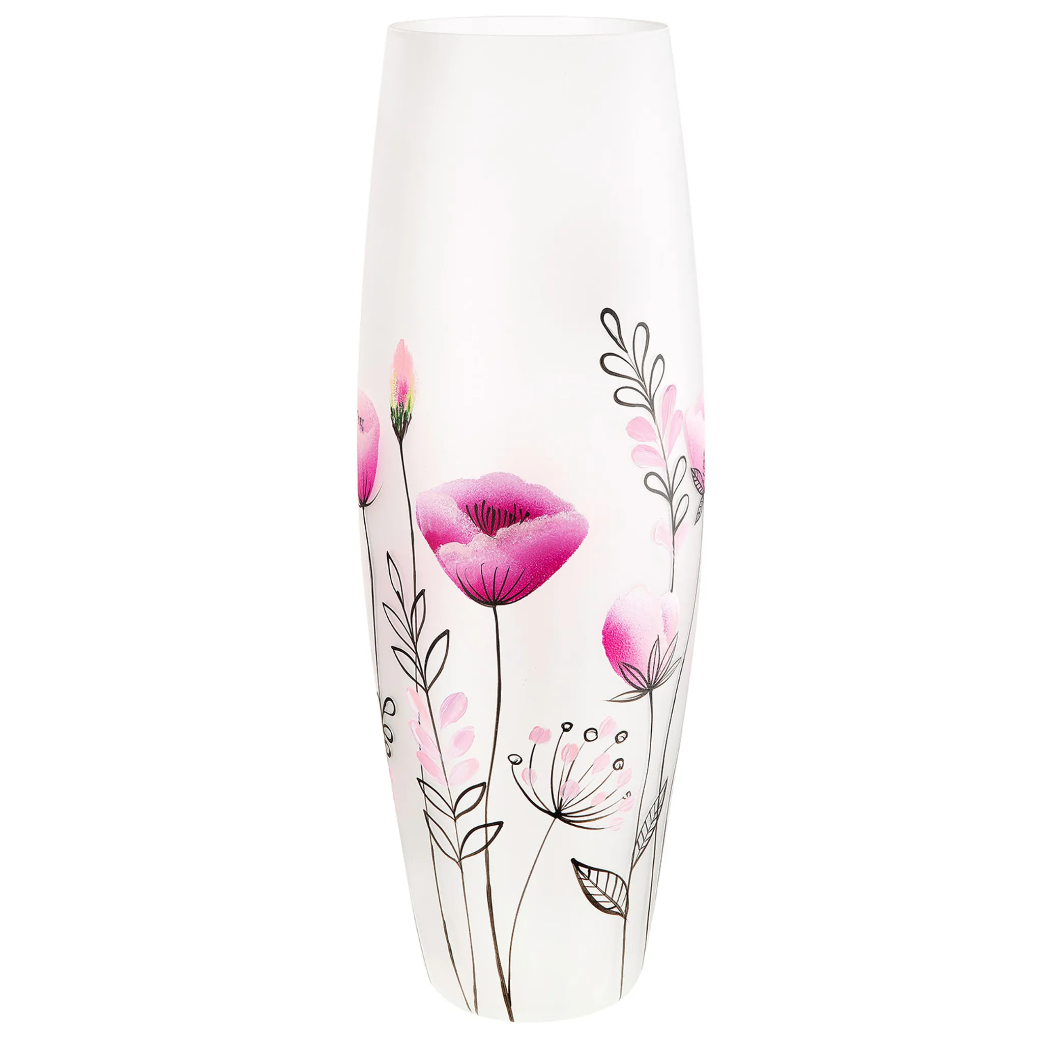 GILDE Ovalvase Flowery H. 50 cm,39939 Vase