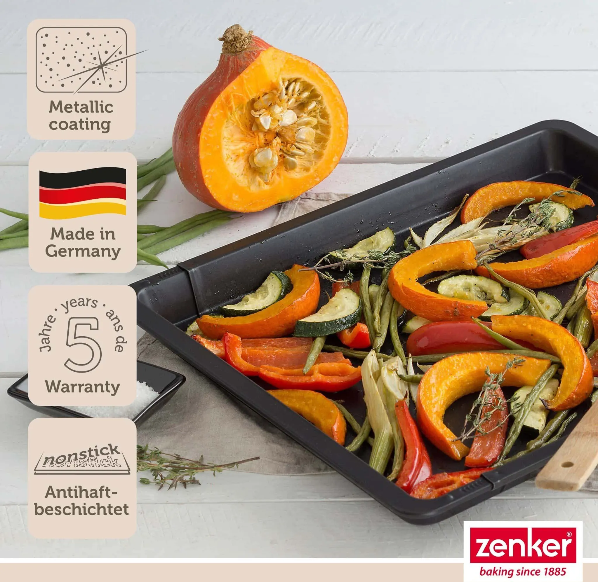 Zenker Universal-Backblech 37-52 cm BLACK METALLIC