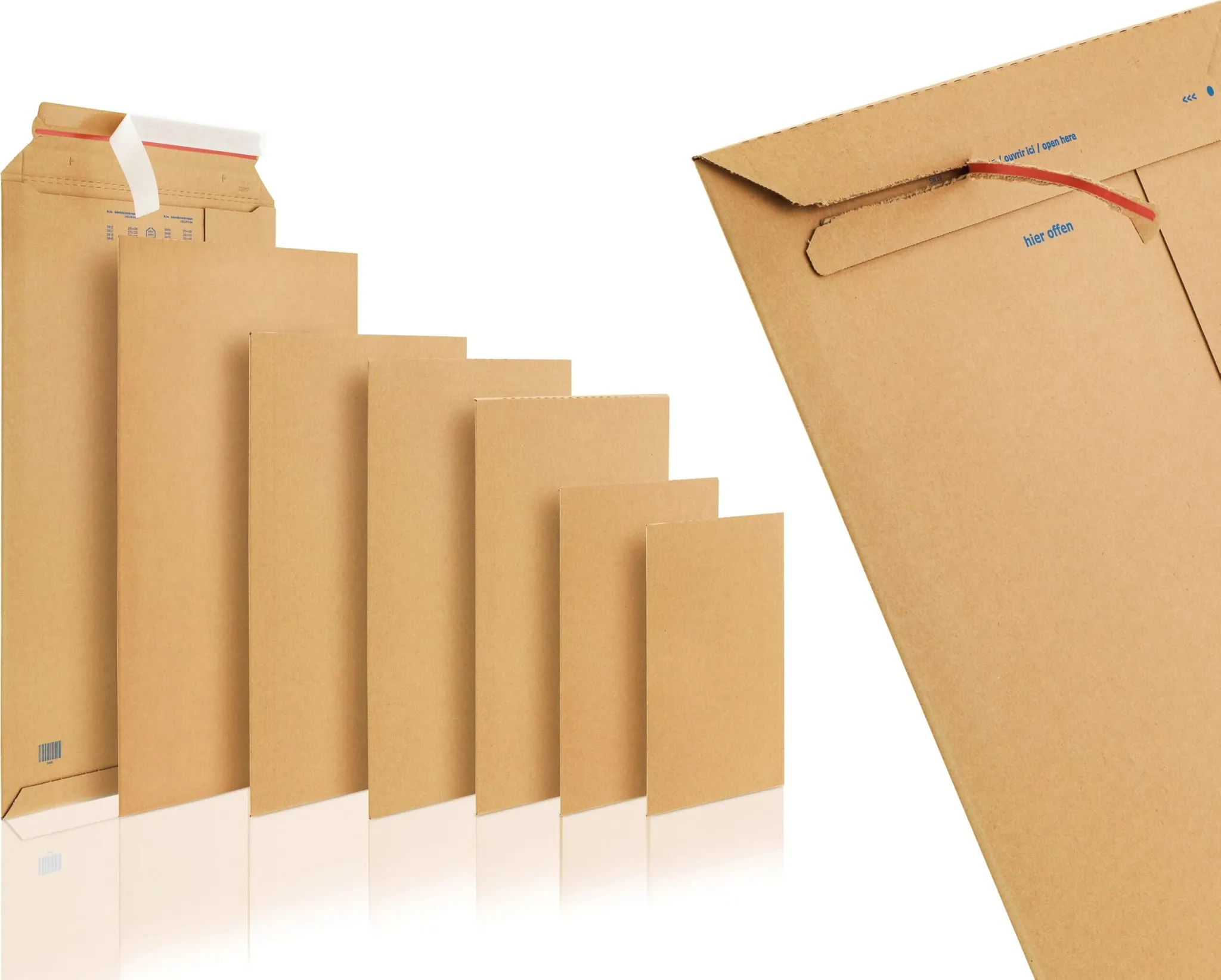 50er Pack Weiße Wellpappe Versandtaschen – 10x3x3 Zoll, Ideal Für Kleine Produkte