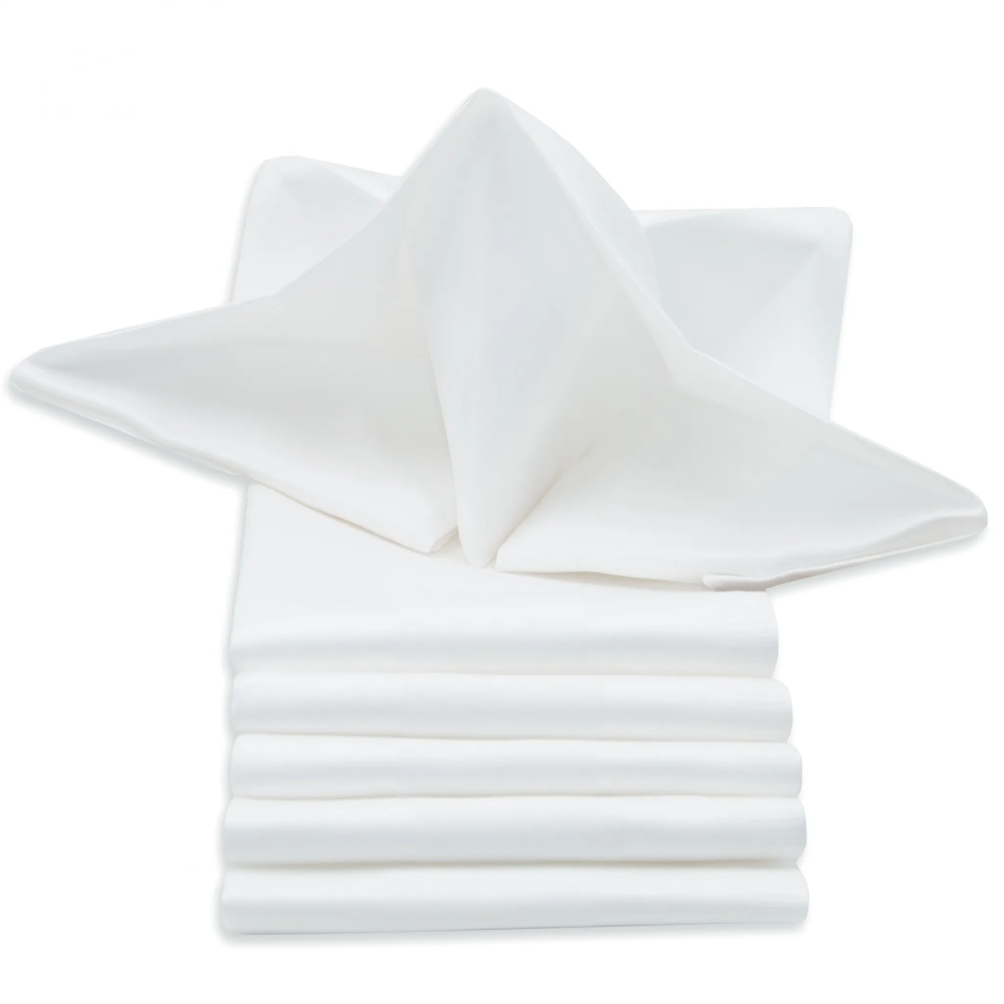 Servietten 6er-Set Stoffservietten aus Baumwolle 50 x 50 cm für Hochzeit Gastro 