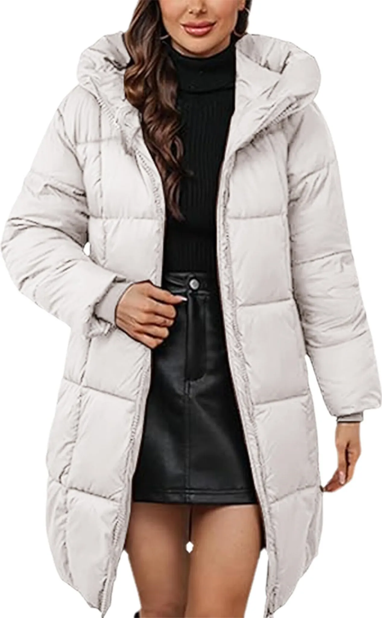 FUPODD Daunenmantel Damen Jacke Winter Winterjacke  Produktbild-Vorschau 4