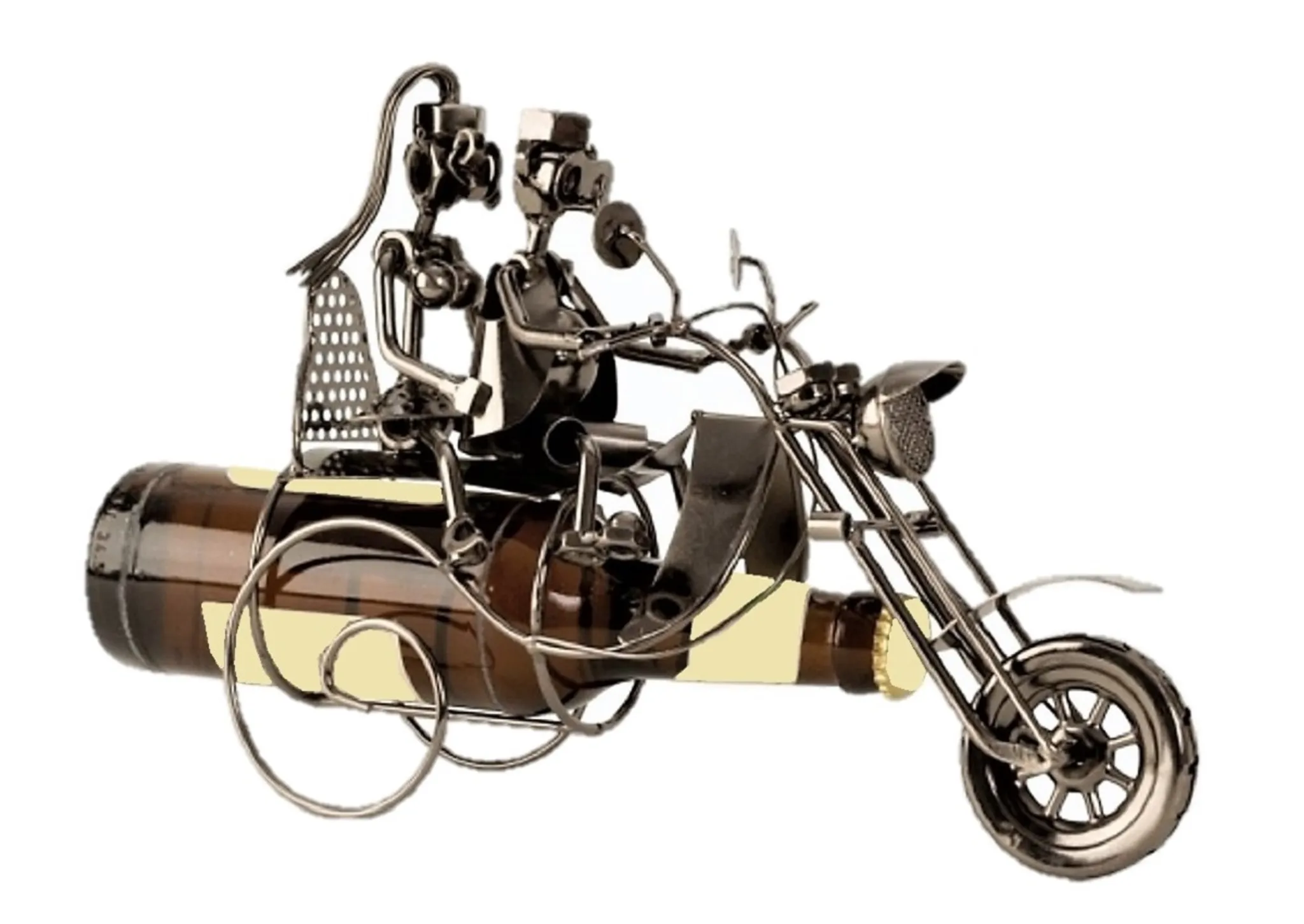 BRUBAKER Flaschenhalter Vintage Motorrad mit