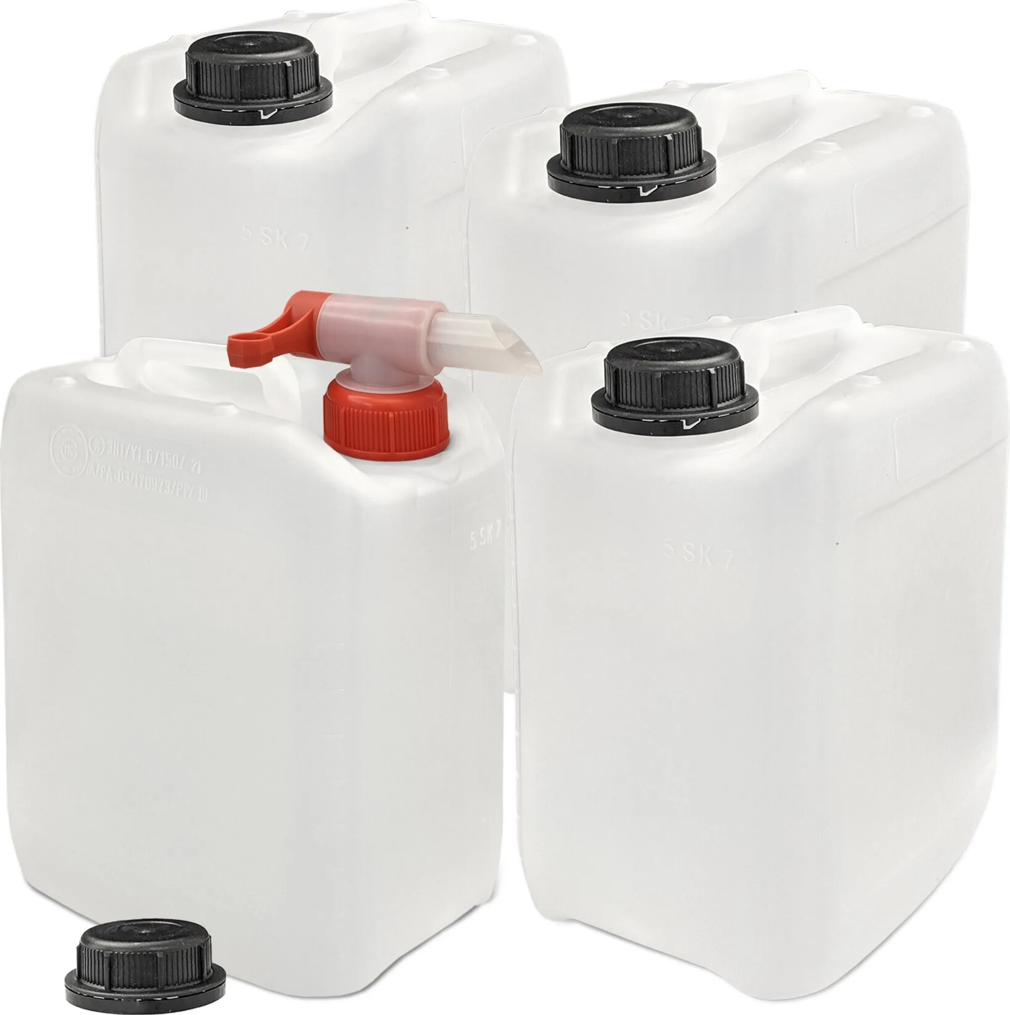 Poche Eau Randonnée Lot De 3 Jerrican Eau Pliable Avec Robinet, Bidon Eau Pliable Eau Demineralisee 5l