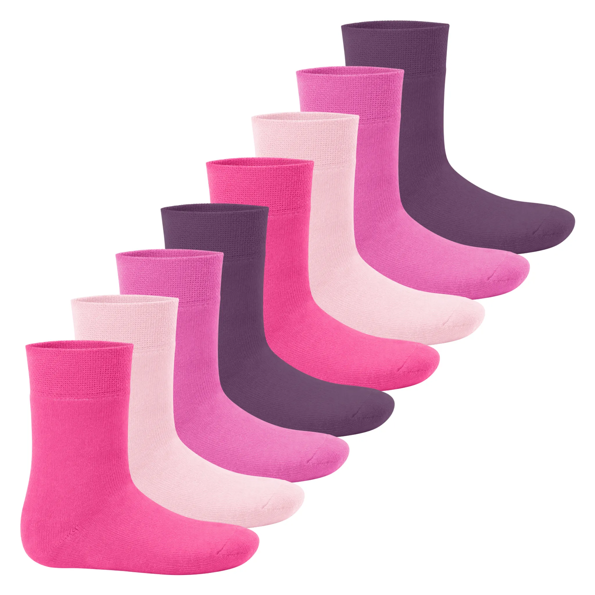 Everyday! Footstar Kinder Socken 10 Paar Mittelhohe Strümpfe für Mädchen und Jungen 