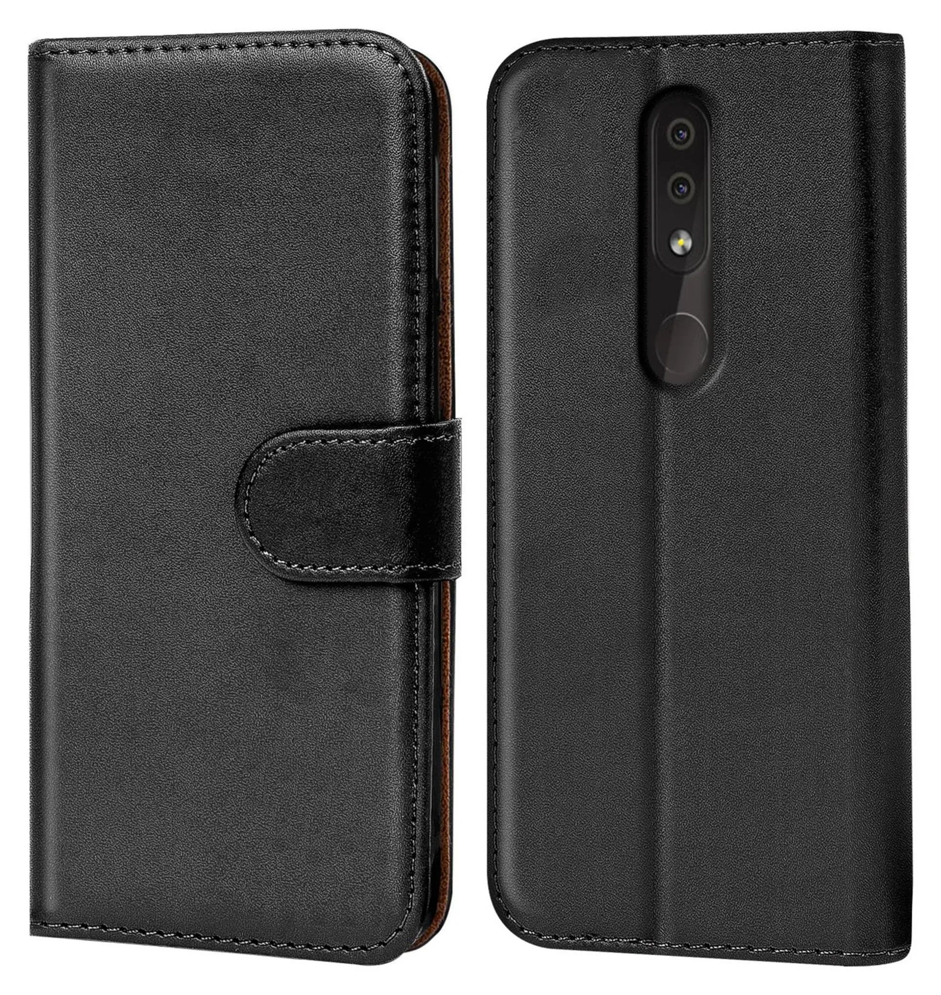 Custodia Per Nokia 1.4 Con Supporto Ad Anello Metallico E Copertura Rigida, Colore Blu, Protezione Antiurto Con Airbag Angolari
