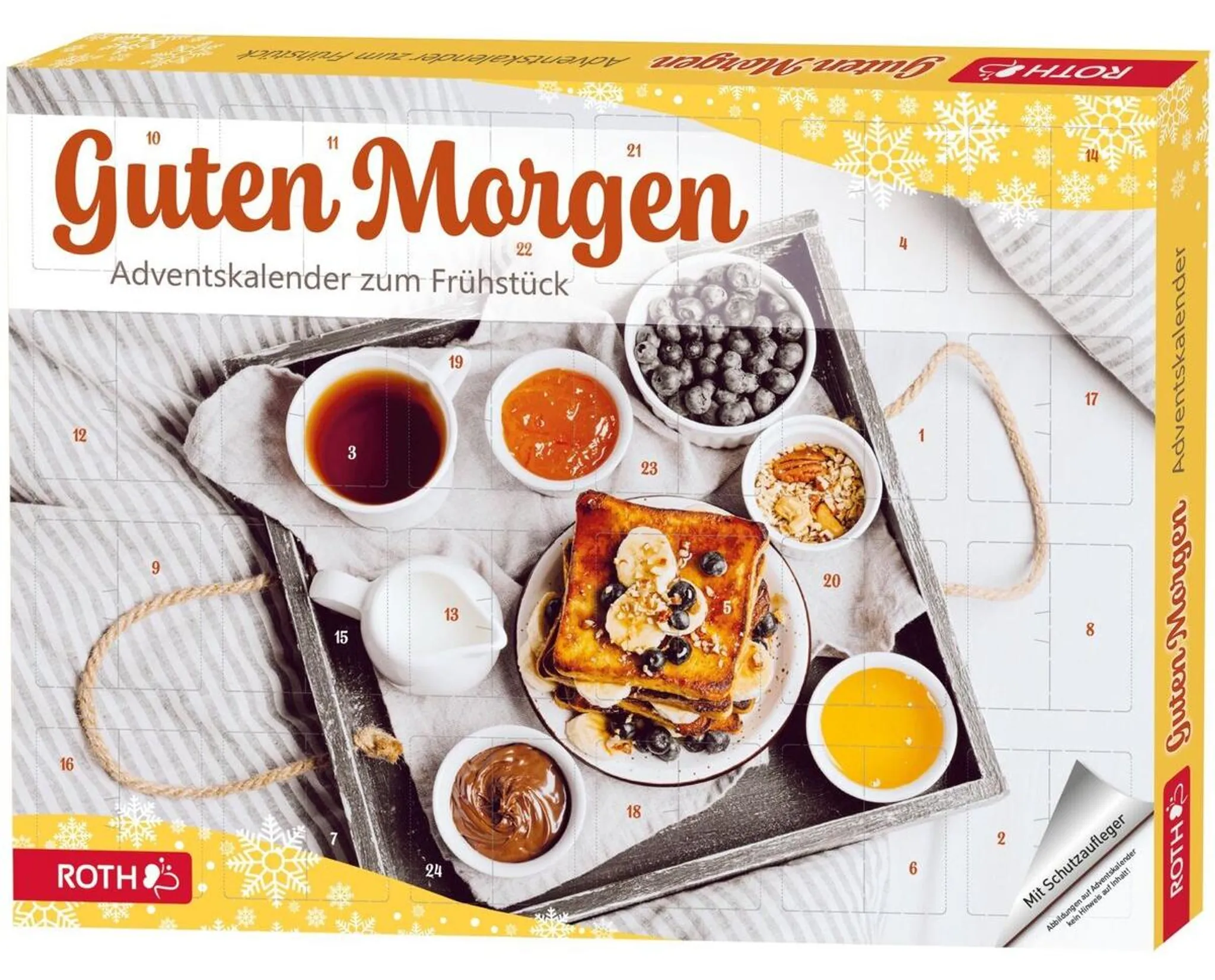 Adventskalender 'Frühstücks-Adventskalender' bestückt