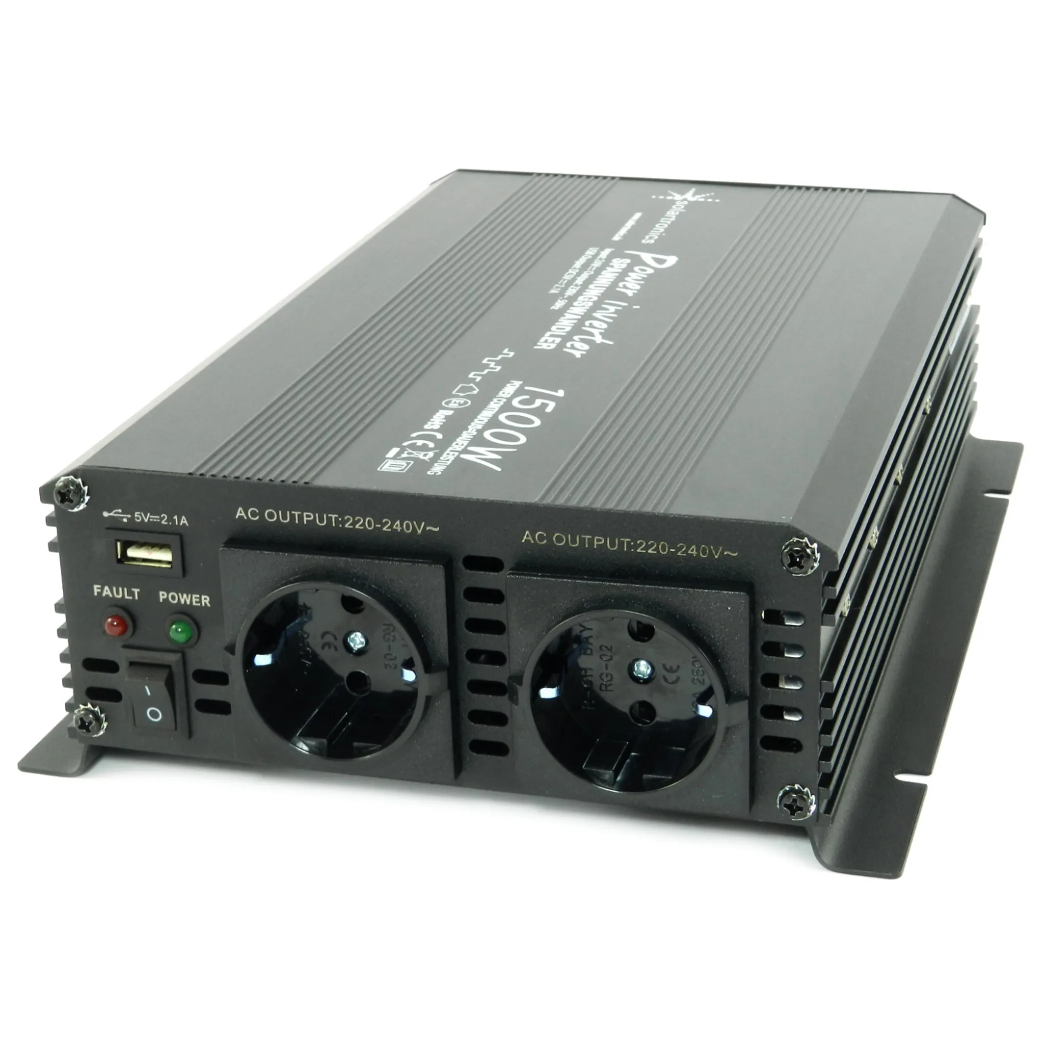 Spannungswandler 24V 230V 300 600 Watt reiner SINUS Inverter Wechselrichter  USB
