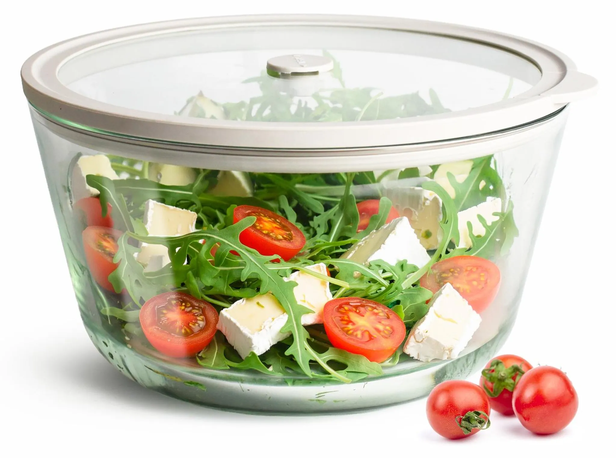 50 Salatschalen Mit Deckel – Runde Klappschalen, 375 Ml, Klar PET, Perfekt Für Unterwegs