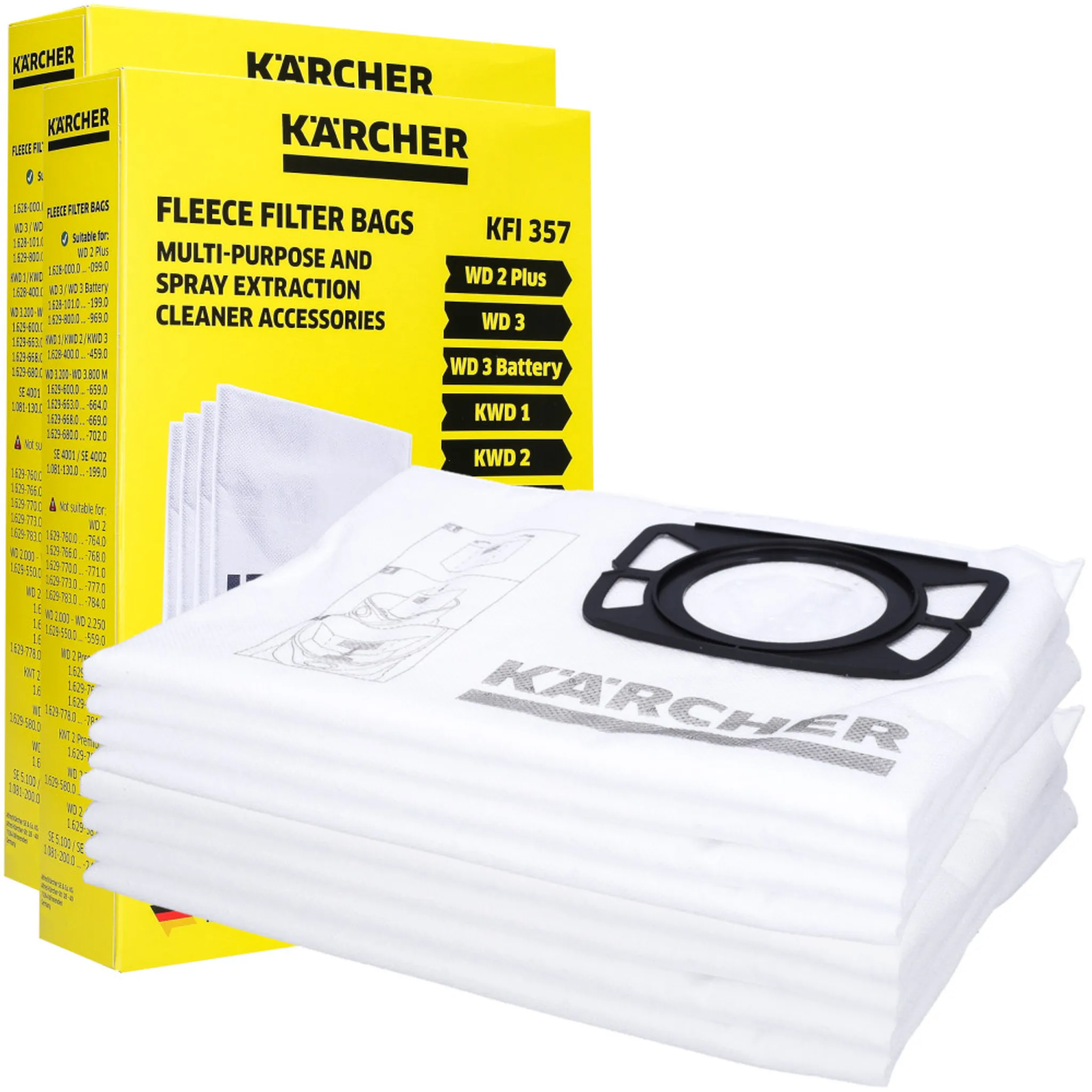 8x Sacs d'aspirateur Kärcher 2.863-006.0 pour WD4, WD5, WD6