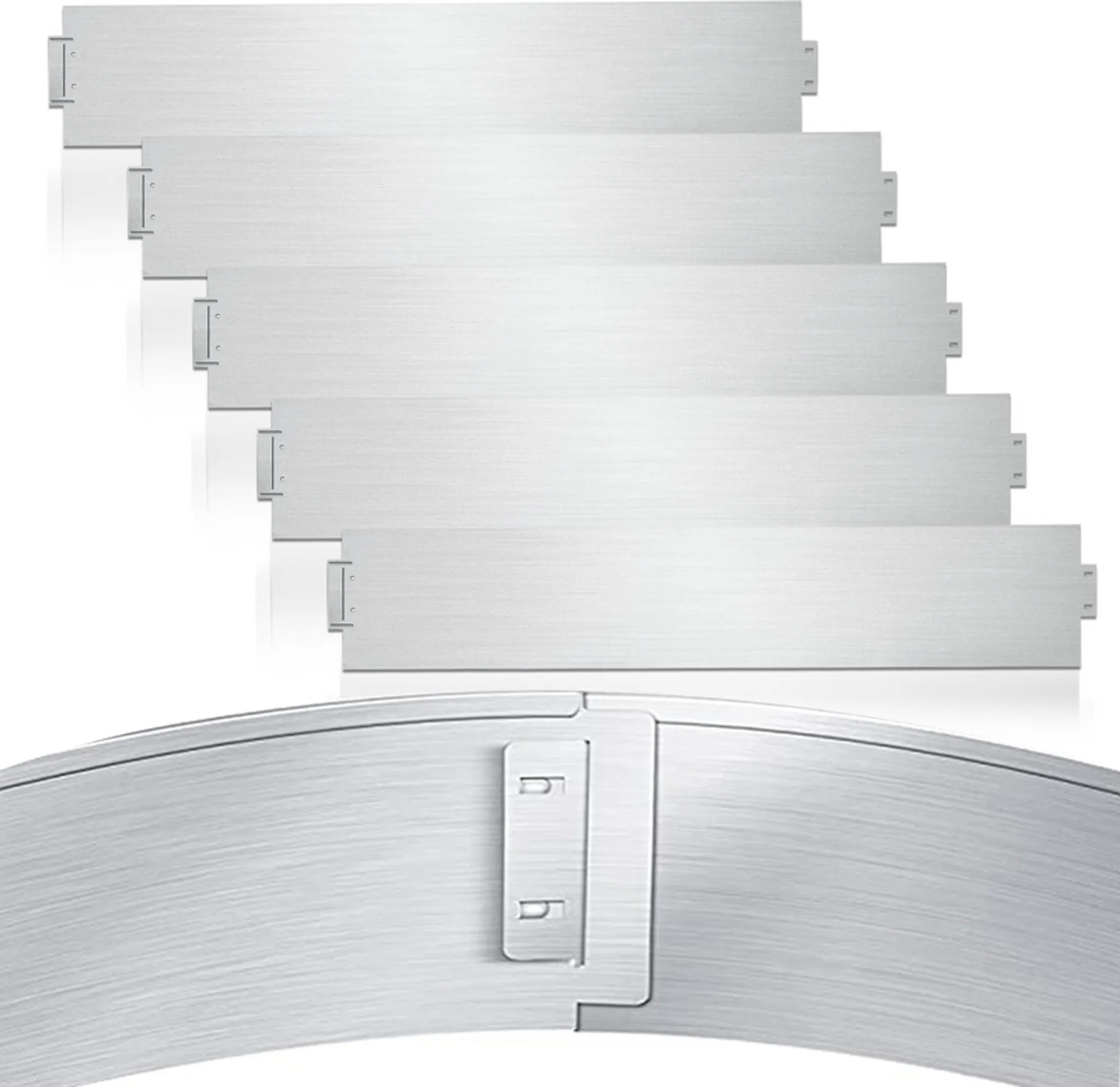 Mophorn Bordatura In Acciaio Resistente Per Giardino, Ideale Per Delimitare Prati E Aiuole Facile Da Montare Design Pieghevole E Durevole Colore Grigio Scuro Set Da 5 Pezzi 990 X 207 X 15 Mm 87179500