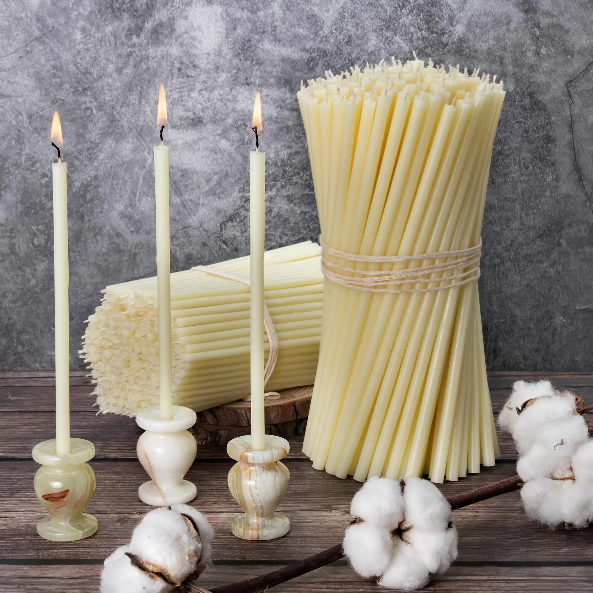 Candela cilindrica all'ingrosso in cera di soia per aromaterapia in vaso di cand