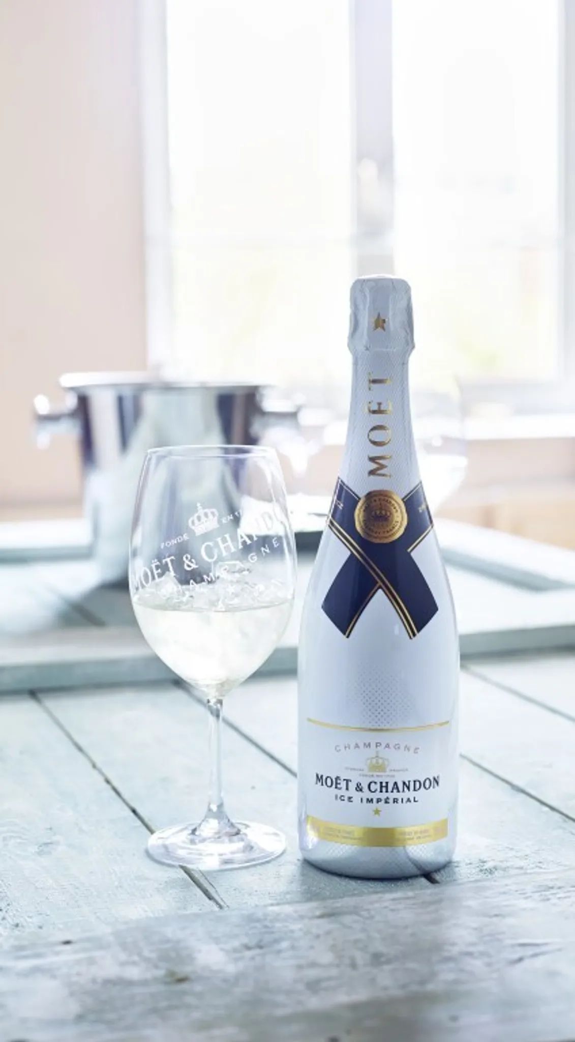 Moët & Chandon Ice Imperial Servier-Tablett – Rund, Ø 51 Cm, Elegant, Für Champagner & Desserts