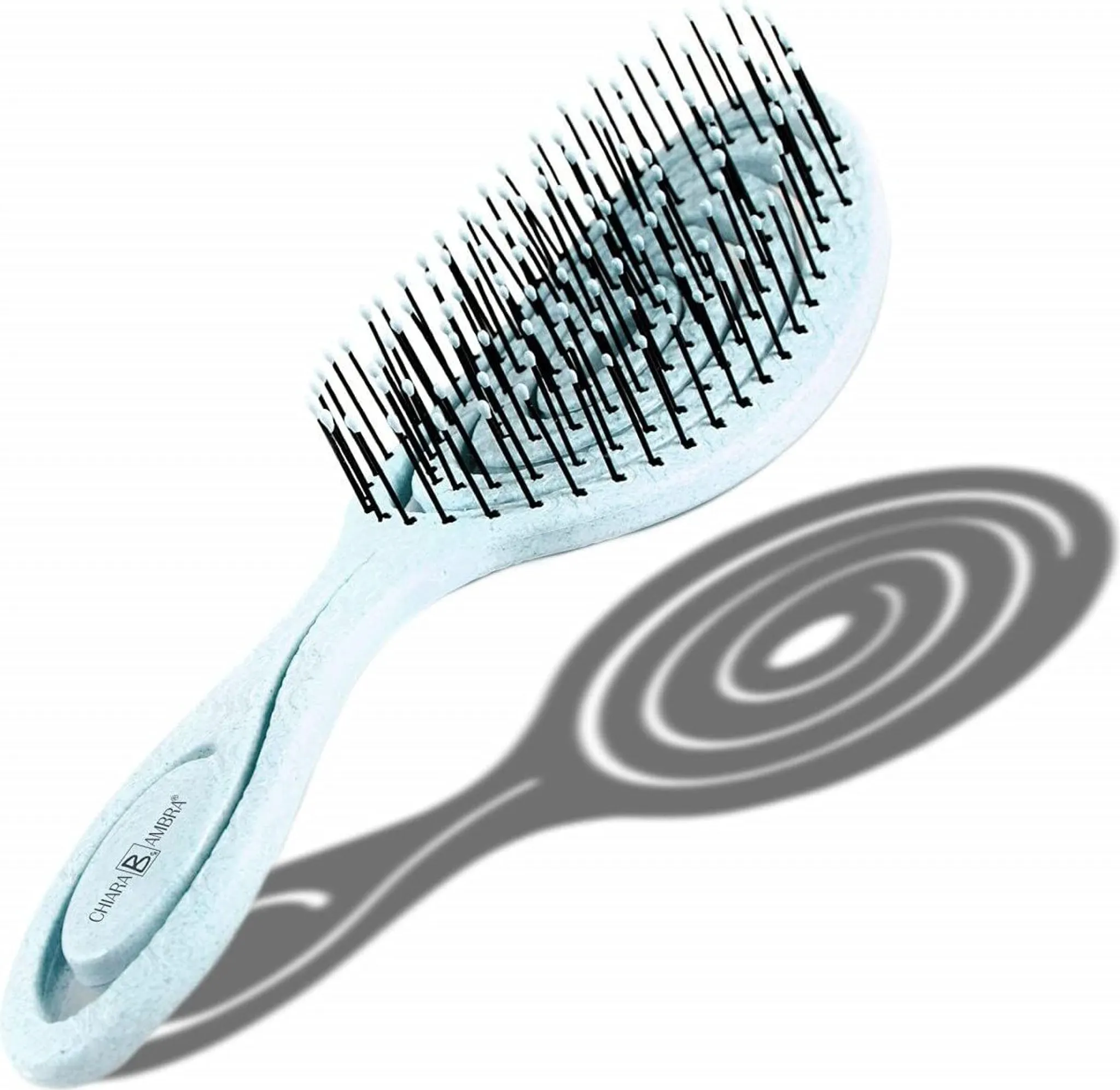 Bio Haarbürste Ohne Ziepen – Für Nasses & Trockenes Haar, Mit Weichen Borsten, Kopfhaut-Massage
