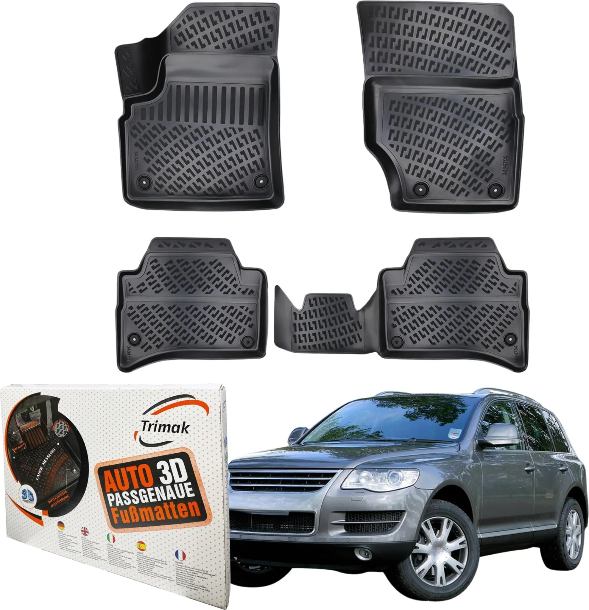Kofferraumwanne | Variante: TPE | für VW Touran II | Typ 5T1 | a