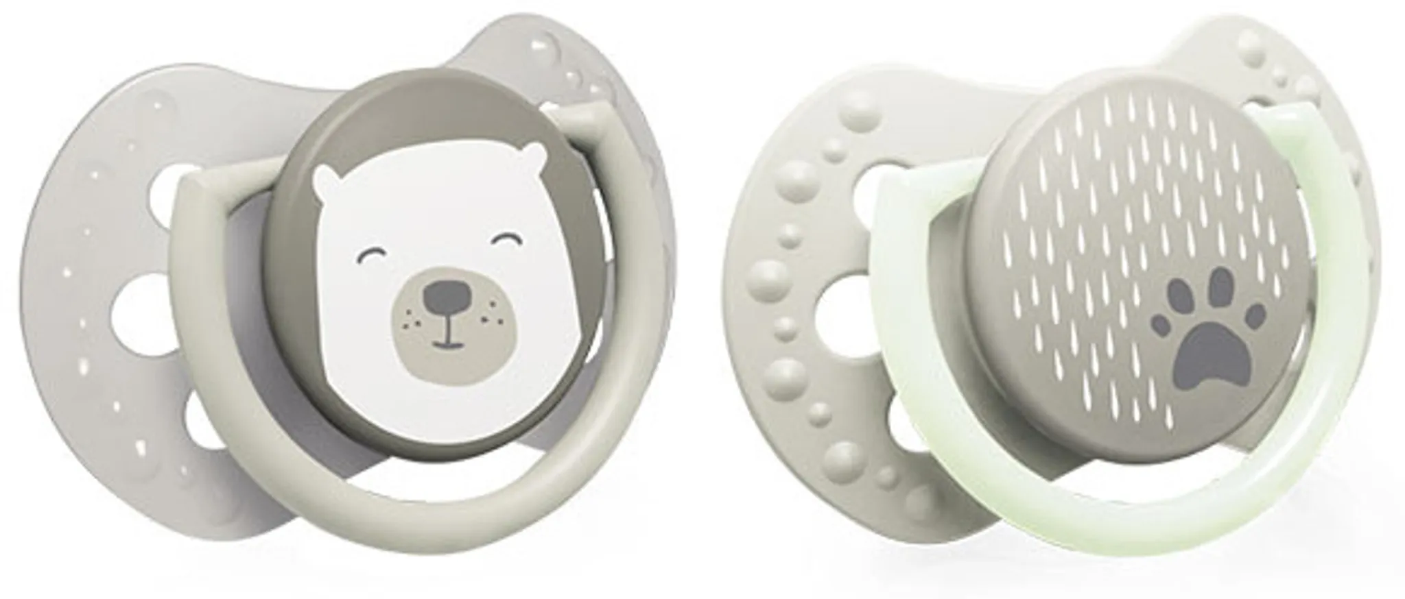 LOVI Schnuller 6-18 Monate Buddy Bear Kollektion Hygieneschutzhülle BPA-frei 2 Stück Silikon 
