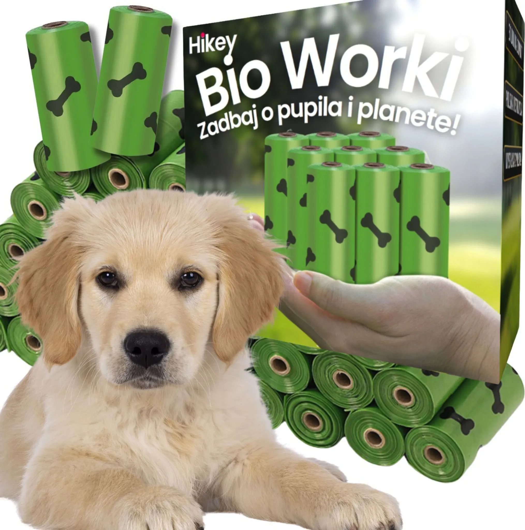 Nobleza Hundekotbeutel – 240 Stück, Extra Dick, Geruchsneutral, Mit Spender & Clip, 16 Rollen