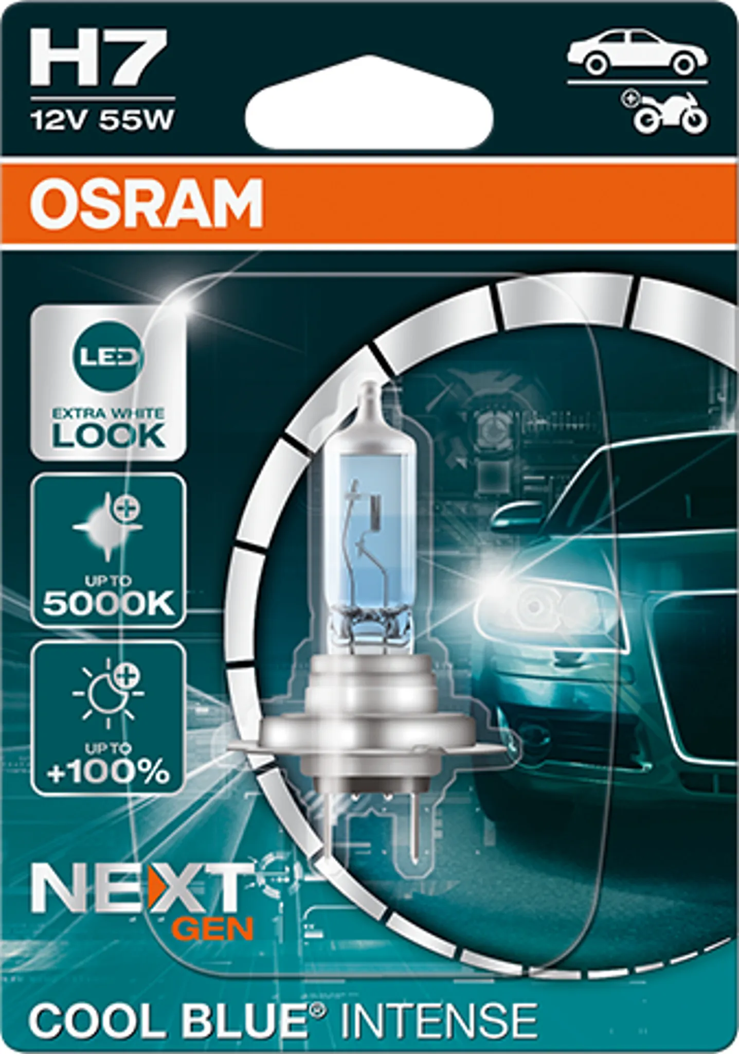 Glühlampe Halogen OSRAM H15 Cool Blue Intense NextGen 12V/55/15W