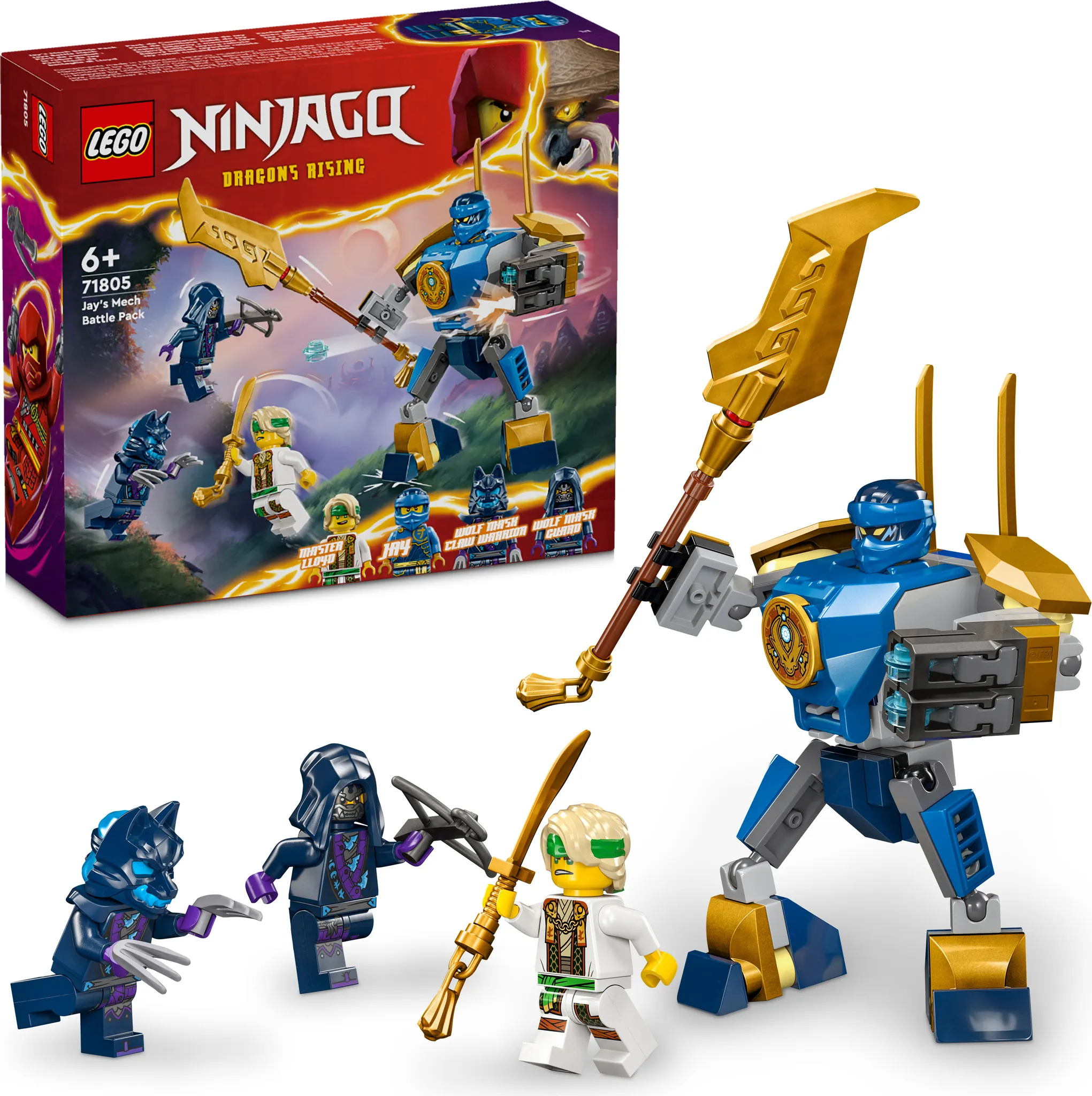 LEGO NINJAGO Zestaw bitewny z mechem Jaya, figurka akcji