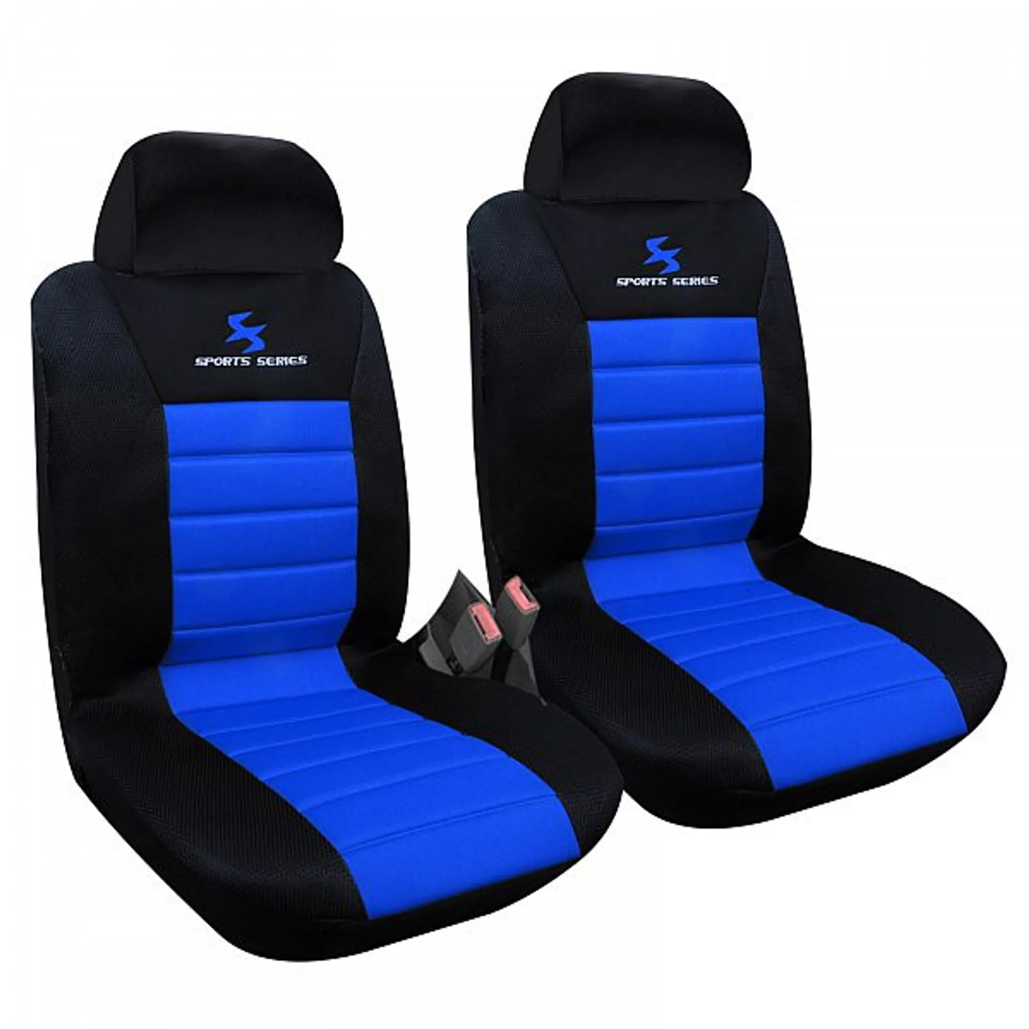 WOLTU 2er Sitzbezüge Auto Einzelsitzbezug universal Größe, Komplettset, blau