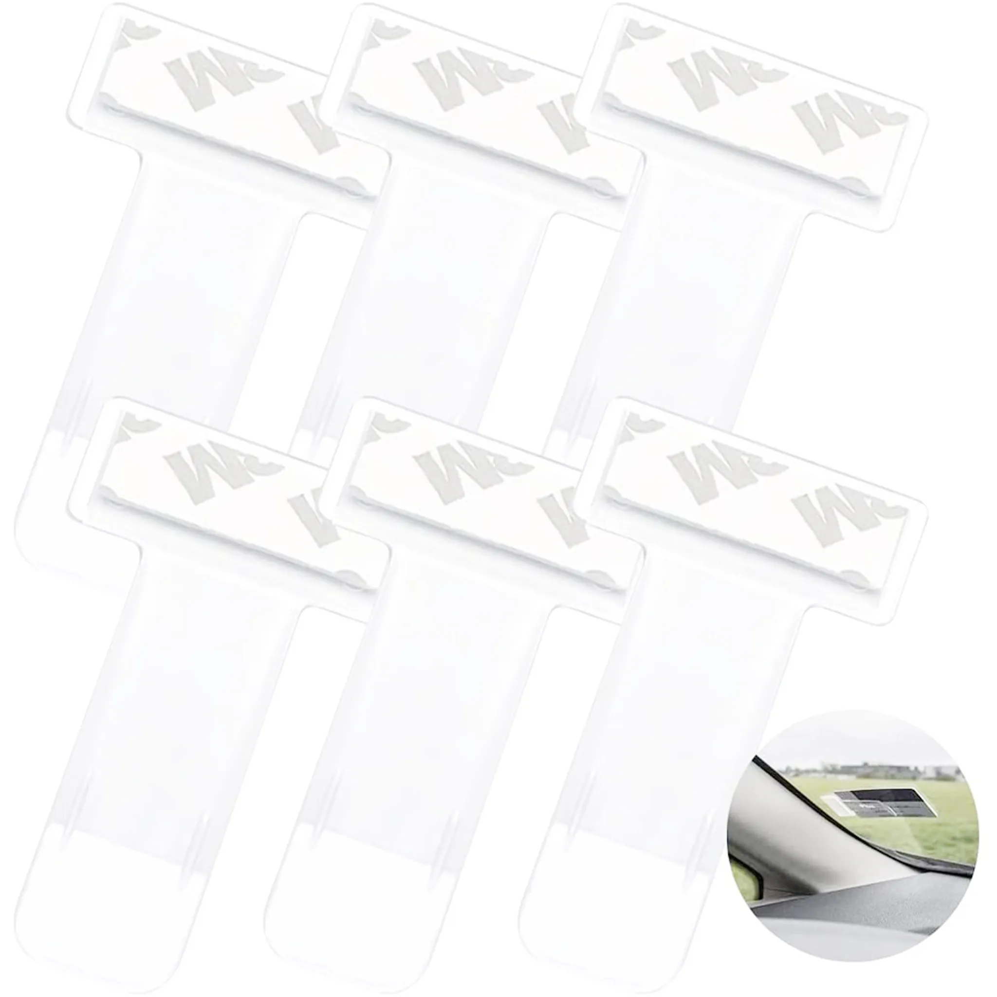 2er Set Transparente Auto Parkausweis Tasche für Windschutzscheibe