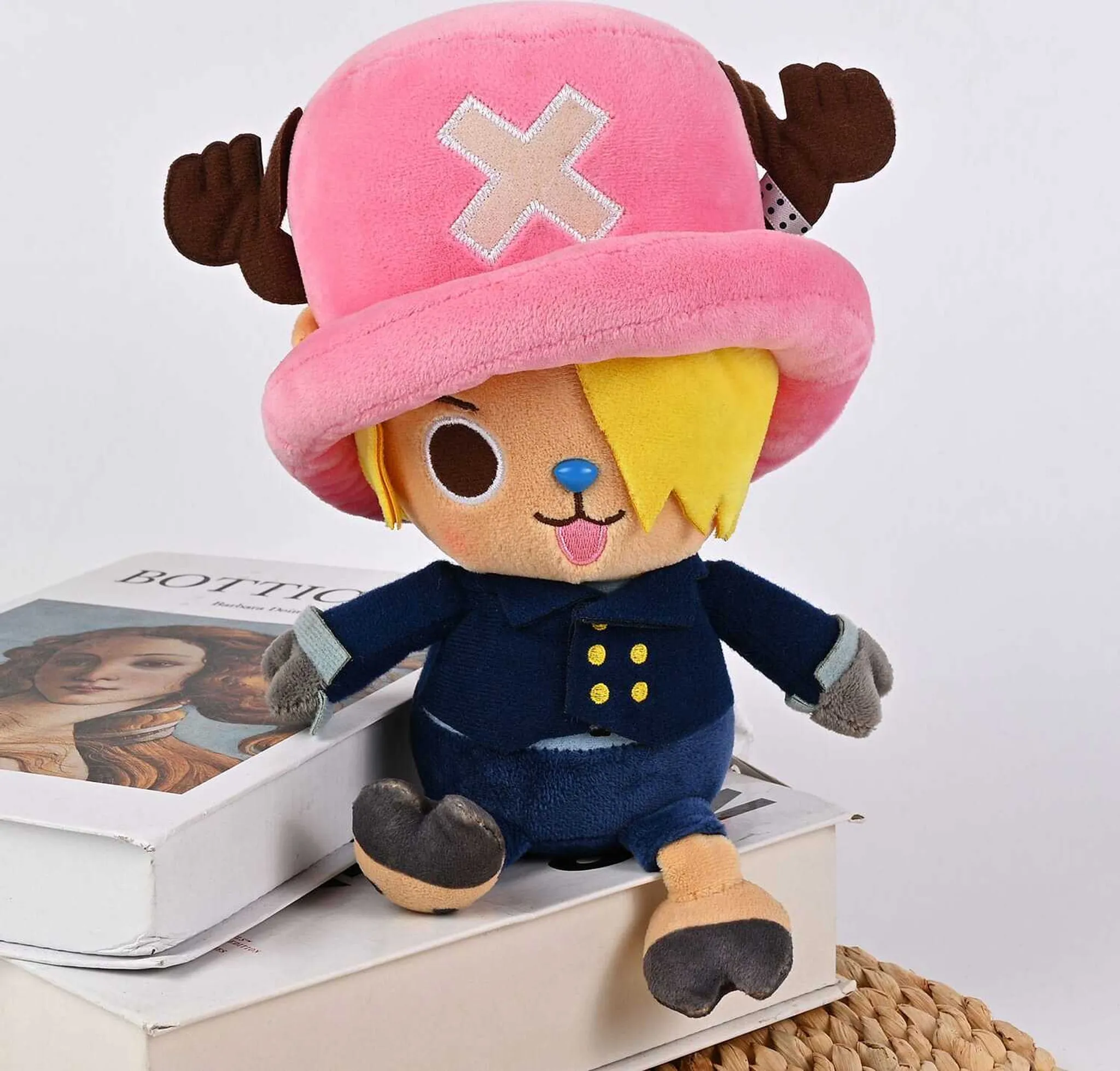 One Piece Portgas D. Ace Plüschfigur 25 Cm - Offiziell Lizenziert, CE-zertifiziert, Sitzend