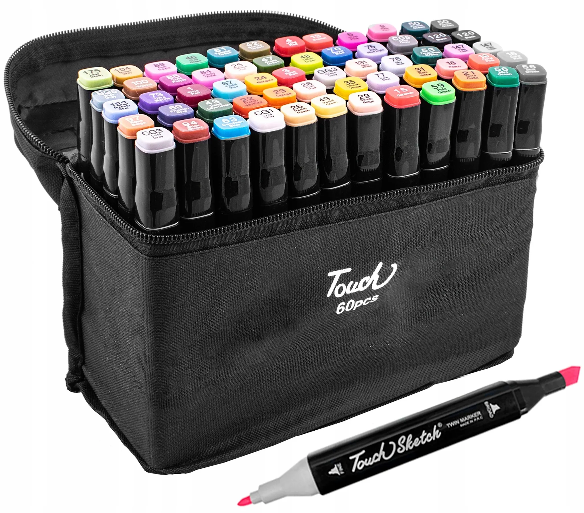 Produktbild von OfficeTree 80er Alkohol Marker Set - Filzstifte Für Erwachsene Mit