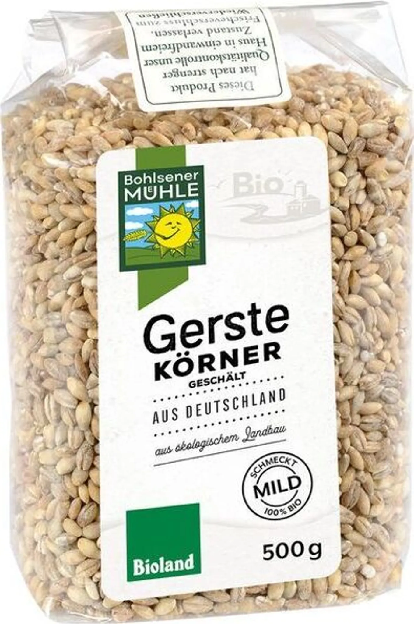 Bohlsener Mühle Gerste geschält -- 500g x 6er Pack VPE