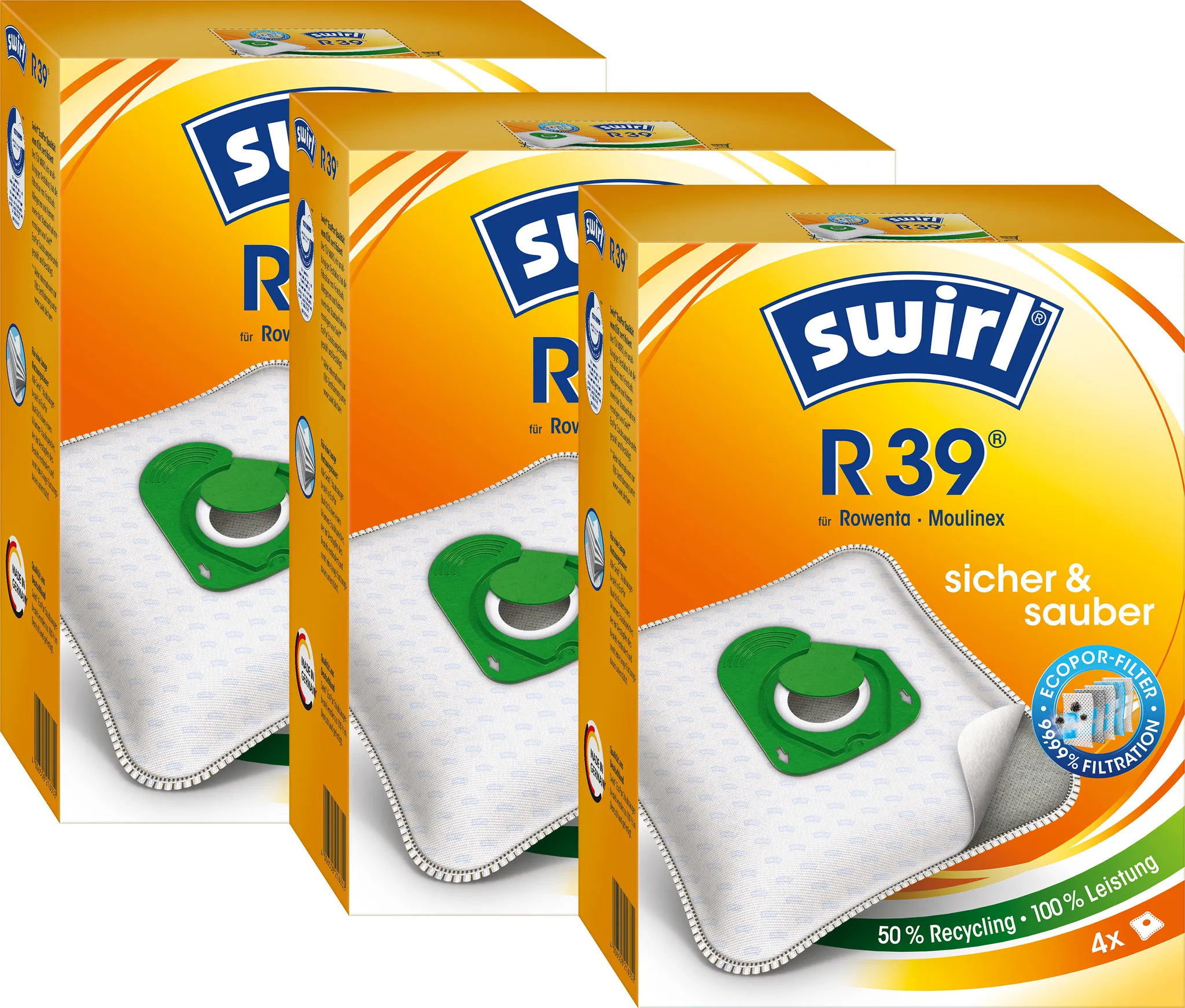 6 Staubsaugerbeutel Für Rowenta Multicraft RU 03 – 2-lagig, Passend Für Viele Rowenta & Siemens Modelle