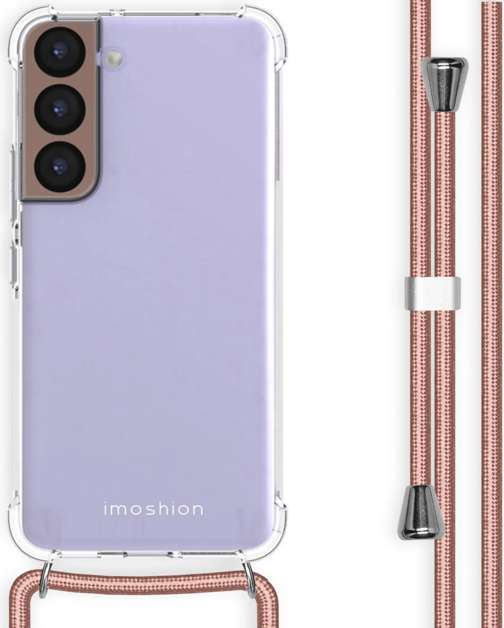 Collana Porta Cellulare Per IPhone 11 – Custodia Da Collo Con Cordoncino Regolabile – Pratica Cover Con Cordino Indossabile – Colore Rosa Oro - 4