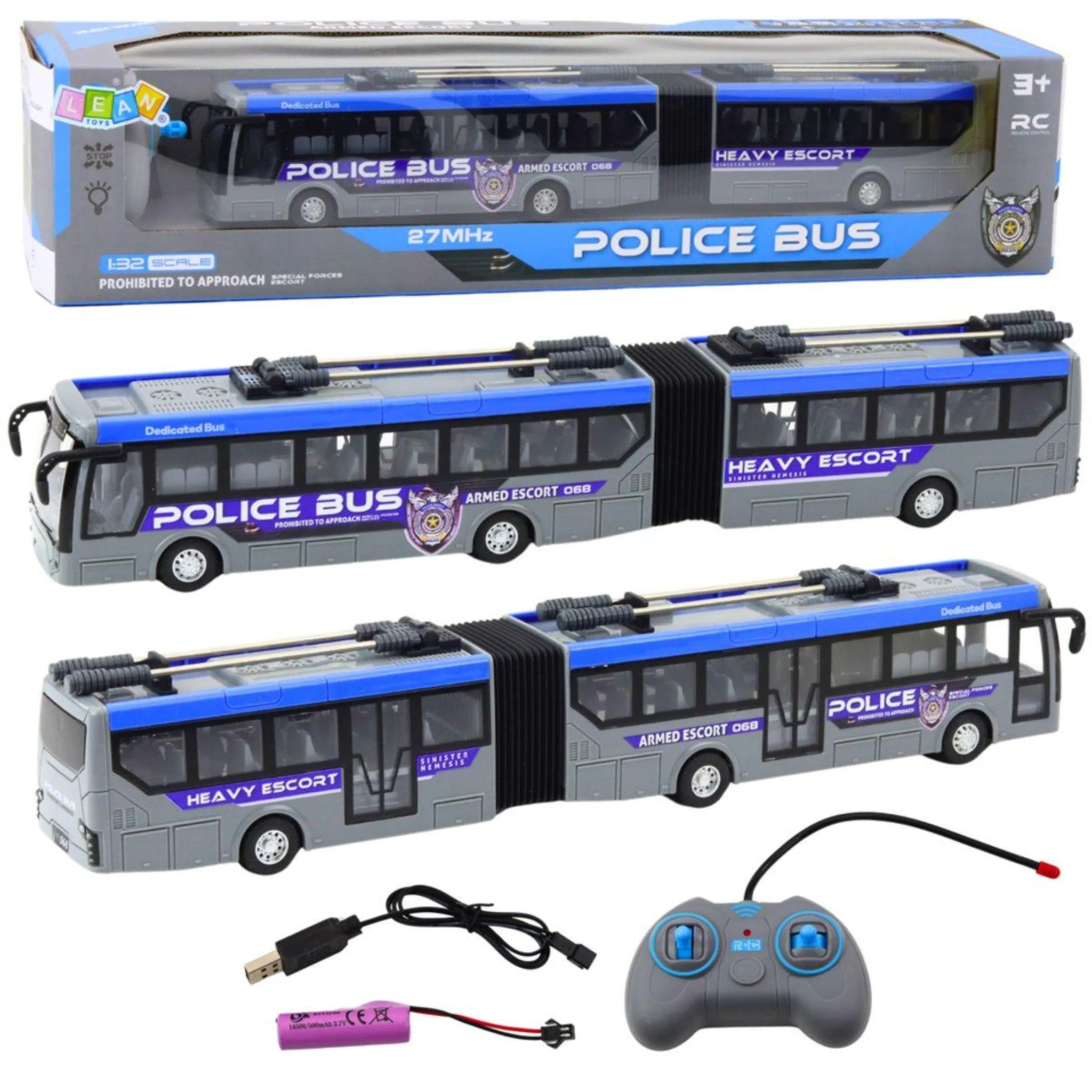 Bus Scolaire Télécommandé Échelle 1/30 – Feux, Porte Ouvrable, Jaune – Piles AA Non Fournies – Dès 3 Ans