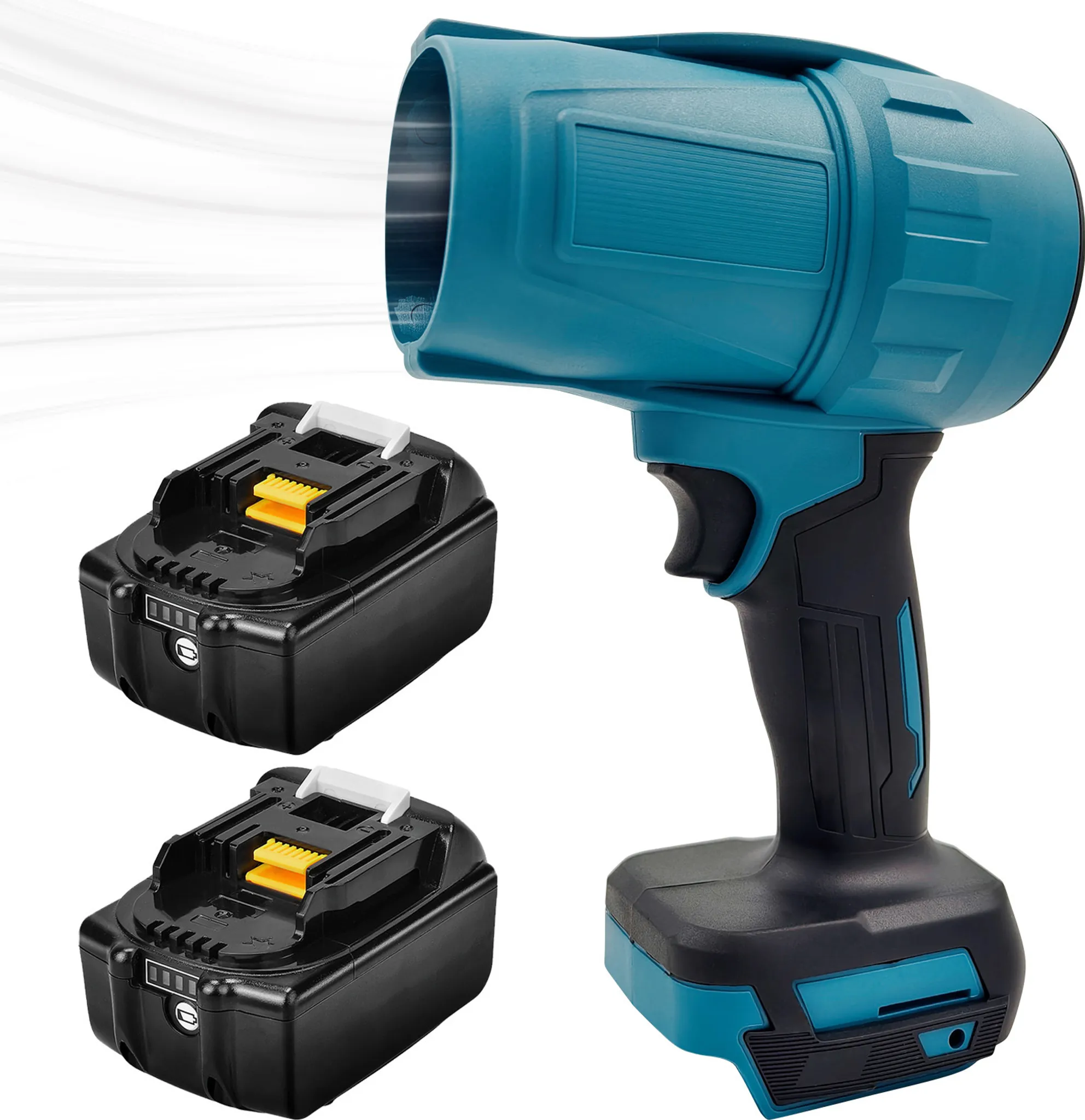 Souffleur Sur Batterie Portable QWORK - Compatible Makita 18V, 2 Buses, Puissant Et Léger