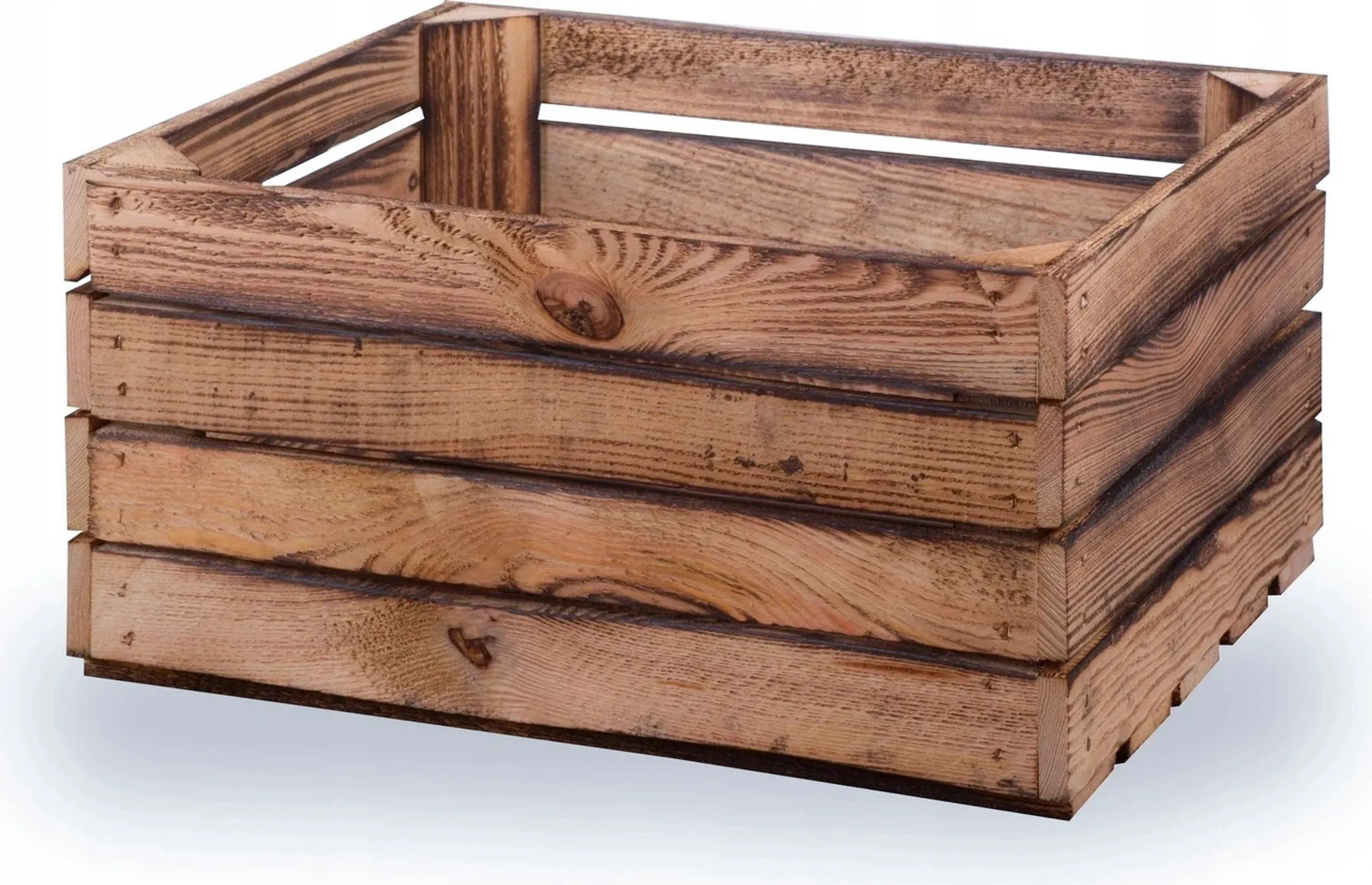 Cassetta Pieghevole In Legno - 34.5x29.5x23.5 Cm, Montaggio Senza Attrezzi, Multiuso - Foto 3