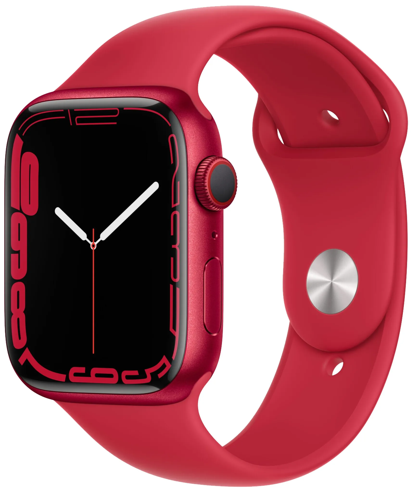 Apple Watch S7 Alu 45mm Red (Náramek Red) LTE