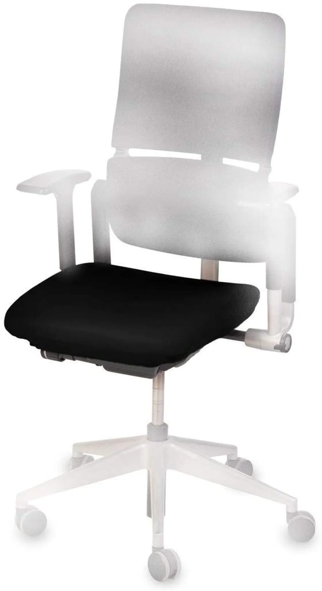 40-52 cm Tiefe CLEANCHAIR Bürostuhlbezug für die SITZFLÄCHE - Sitzflächengröße ca 40-52 cm Breite und ca Größe Standard Rot 