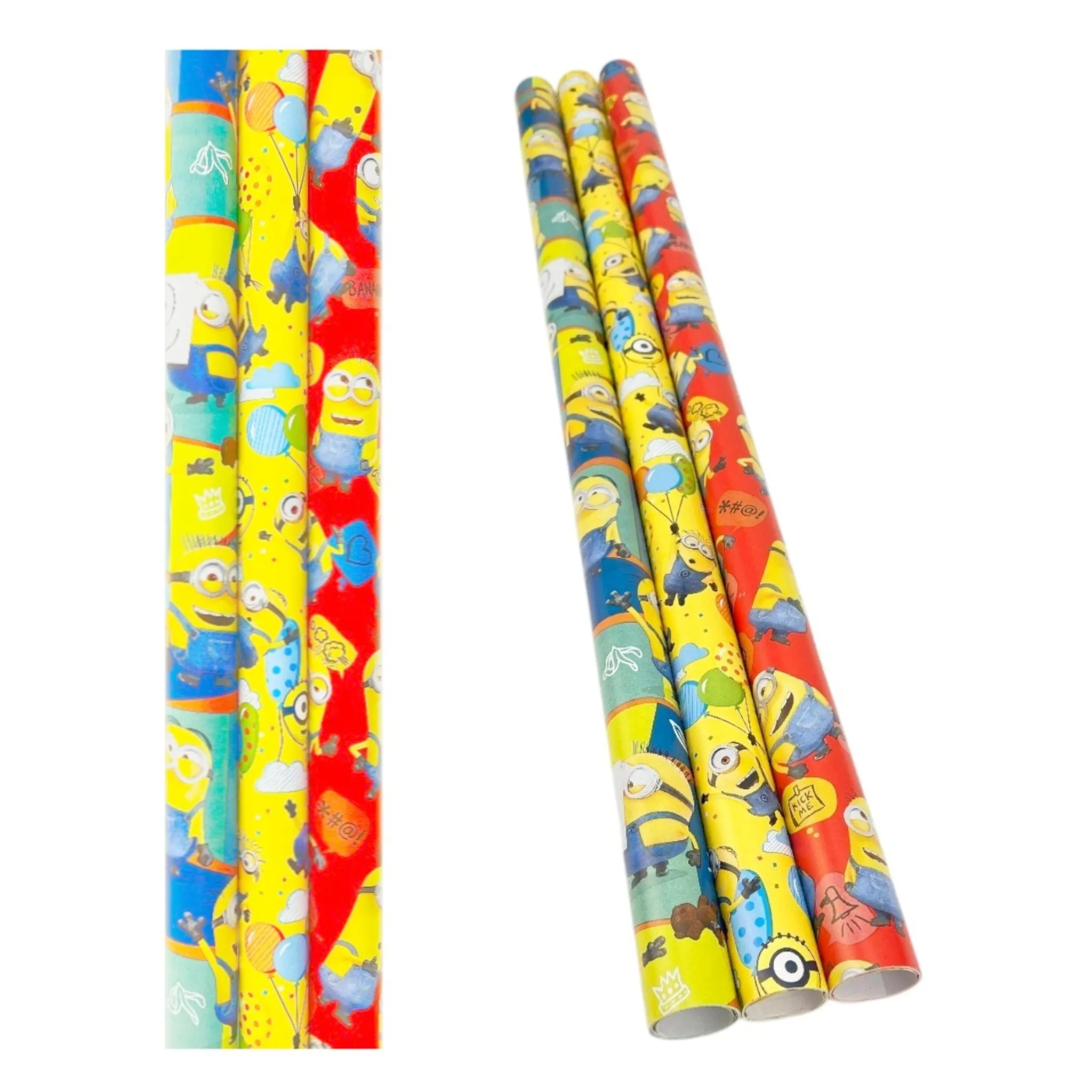 Stickers Minions Lot De 6 Feuilles De Papier Cadeau Motif Minions Moi Moche Et M Chant 497739
