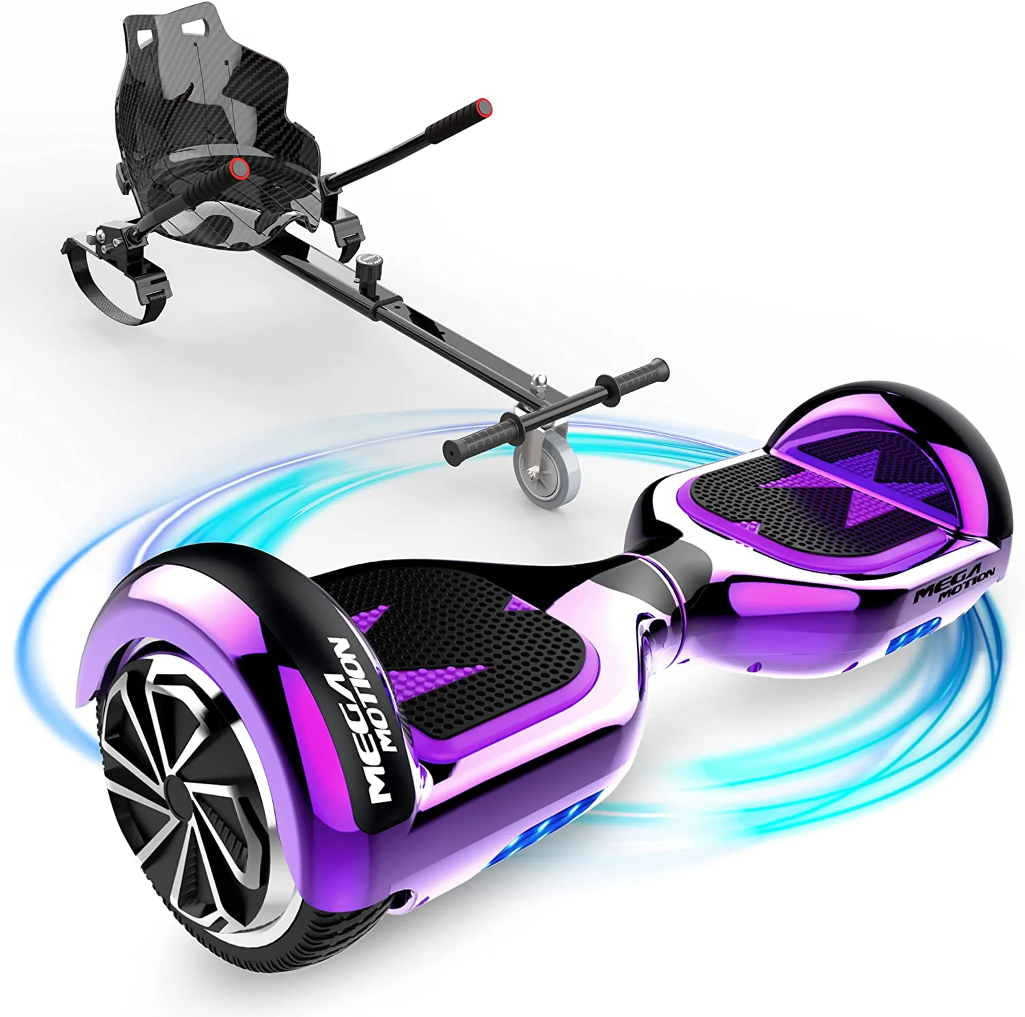 Go Kart Hoverboard Sitz Befestigung Erwachsene Kinder Schwarz Kunststoff  Sitz