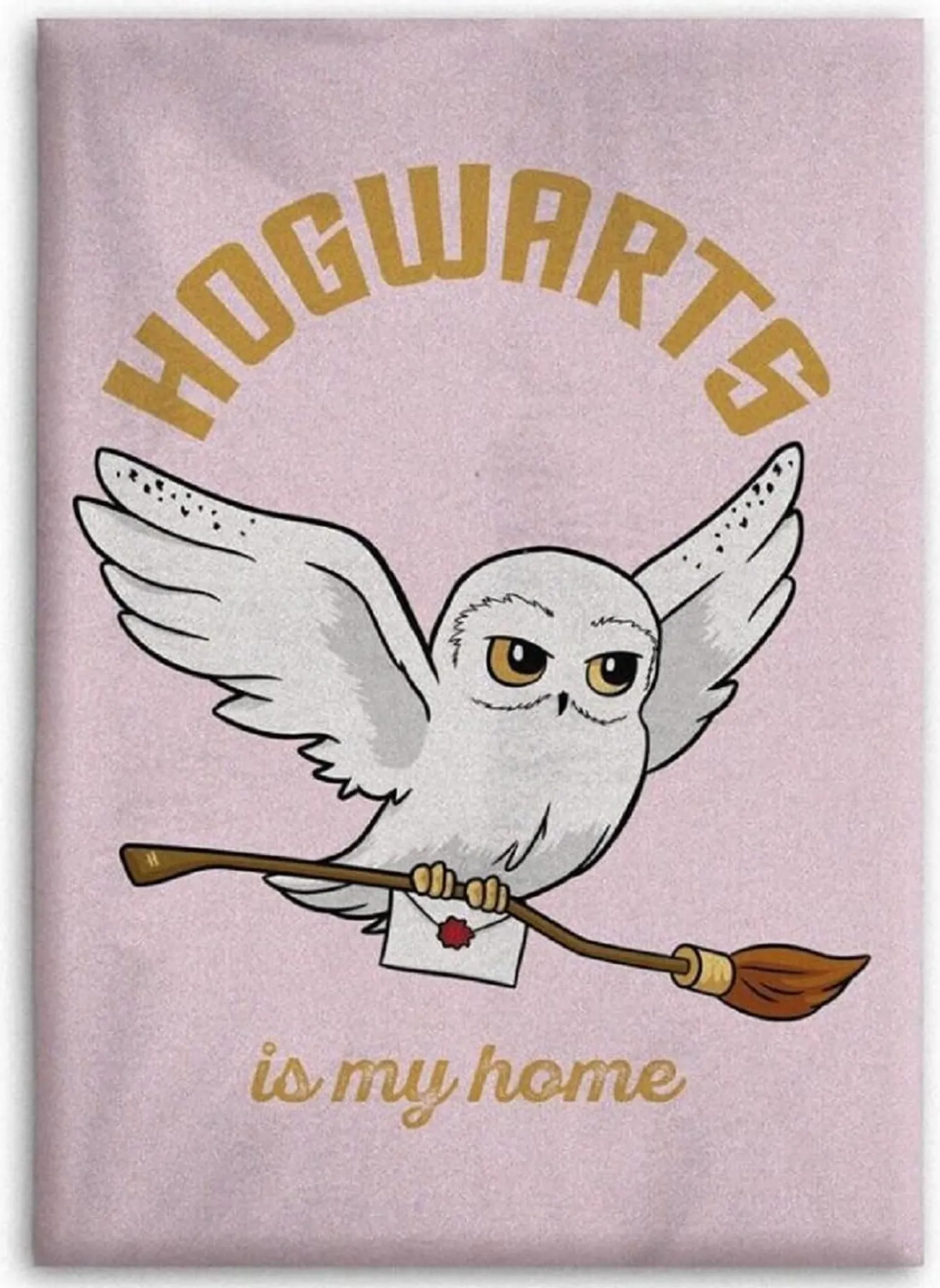 Harry Potter Fleecedecke Girly - 125x150 Cm, Rosa, Weich & Warm, Öko-TEX Zertifiziert