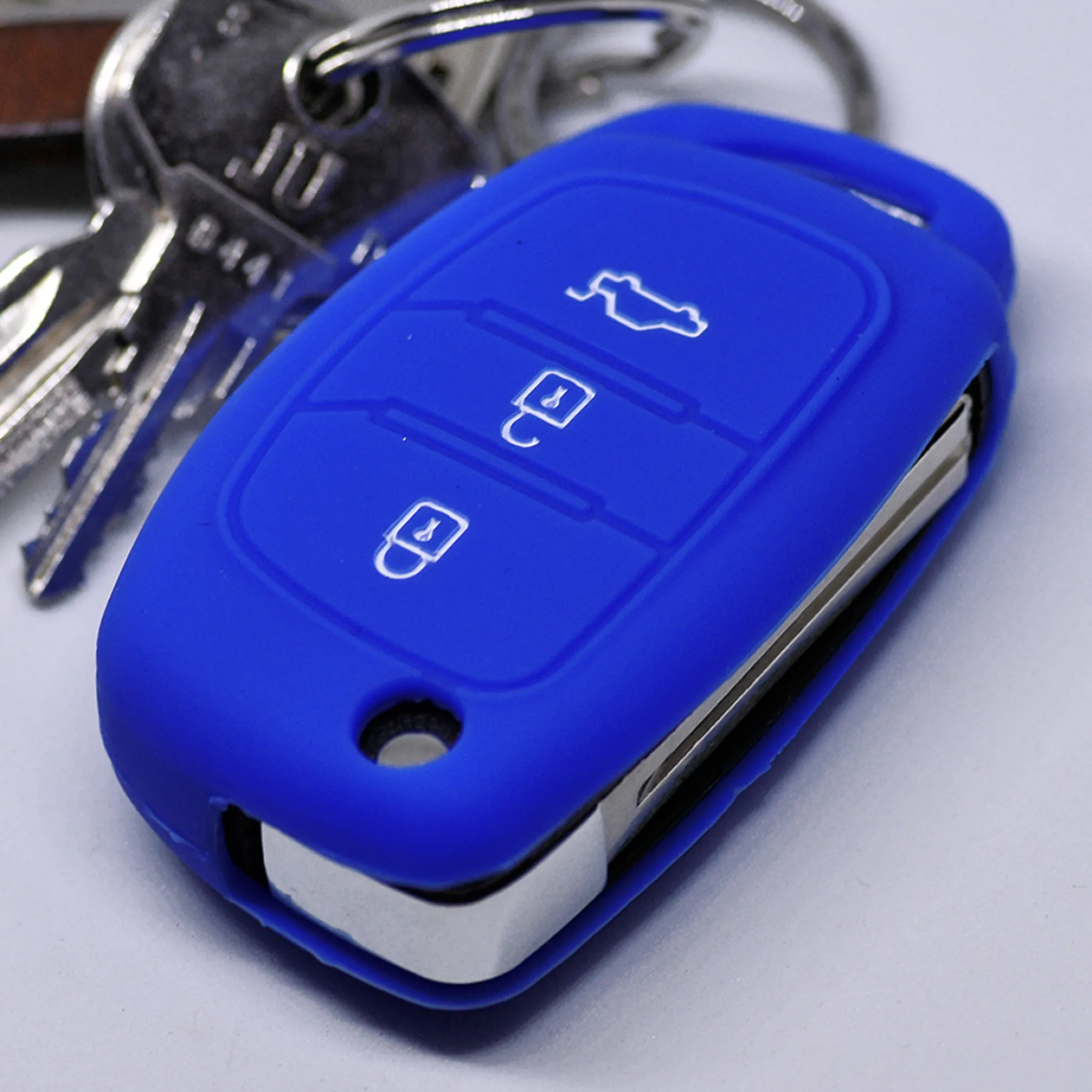 Chevrolet Schlüssel Hülle Blau
