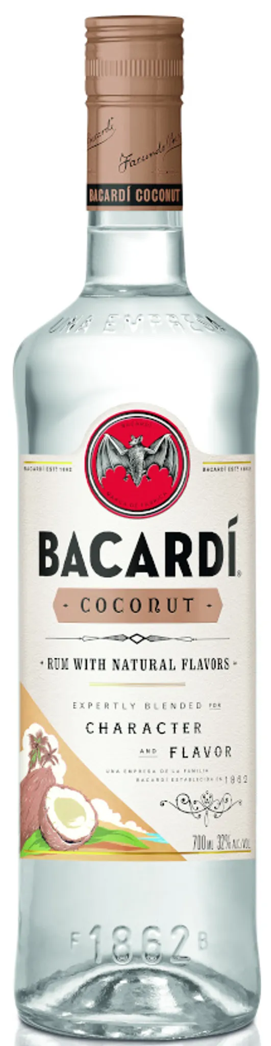 Bacardi Coconut Rum Flavors 32 Natural with 