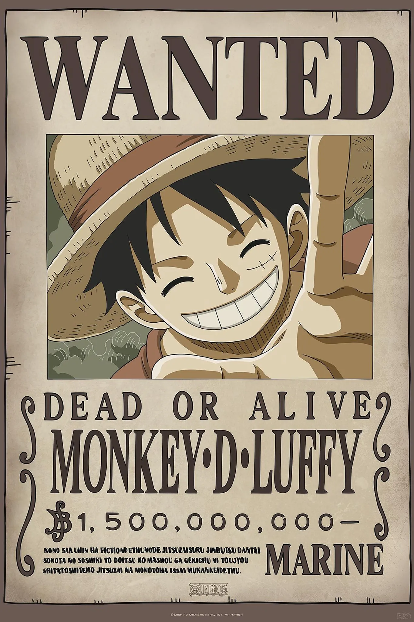 Poster One Piece Wanted God Usopp 38x52cm