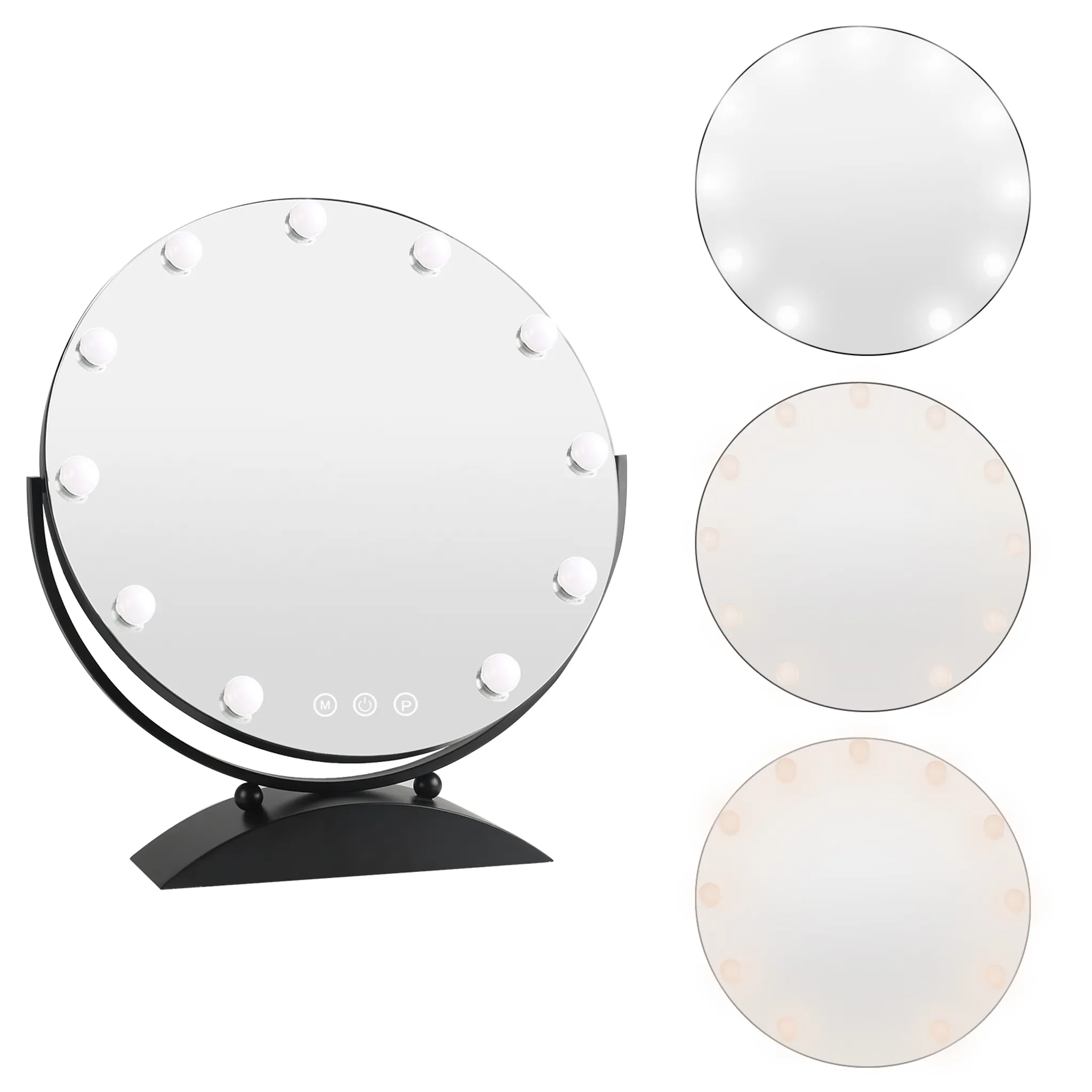 SONNI Schminkspiegel Kosmetikspiegel mit LED-Leuchten, 3