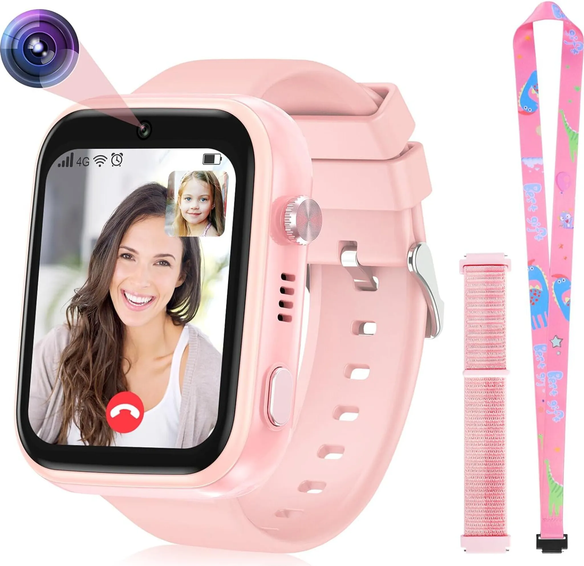 Montre Connectée Enfant 4G GPS - 1.83" écran, Appels Vidéo, SOS, Mode école, IP68, Batterie 800 MAh - 7