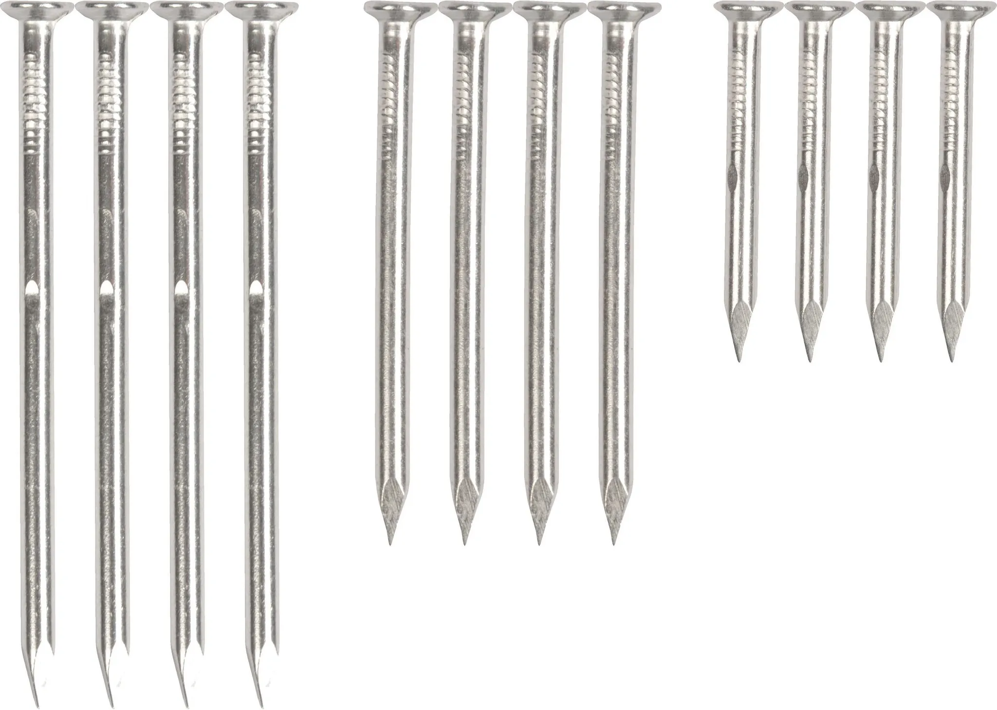 12er Set Baumfreundliche Aluminium Ngel fr Nistksten und