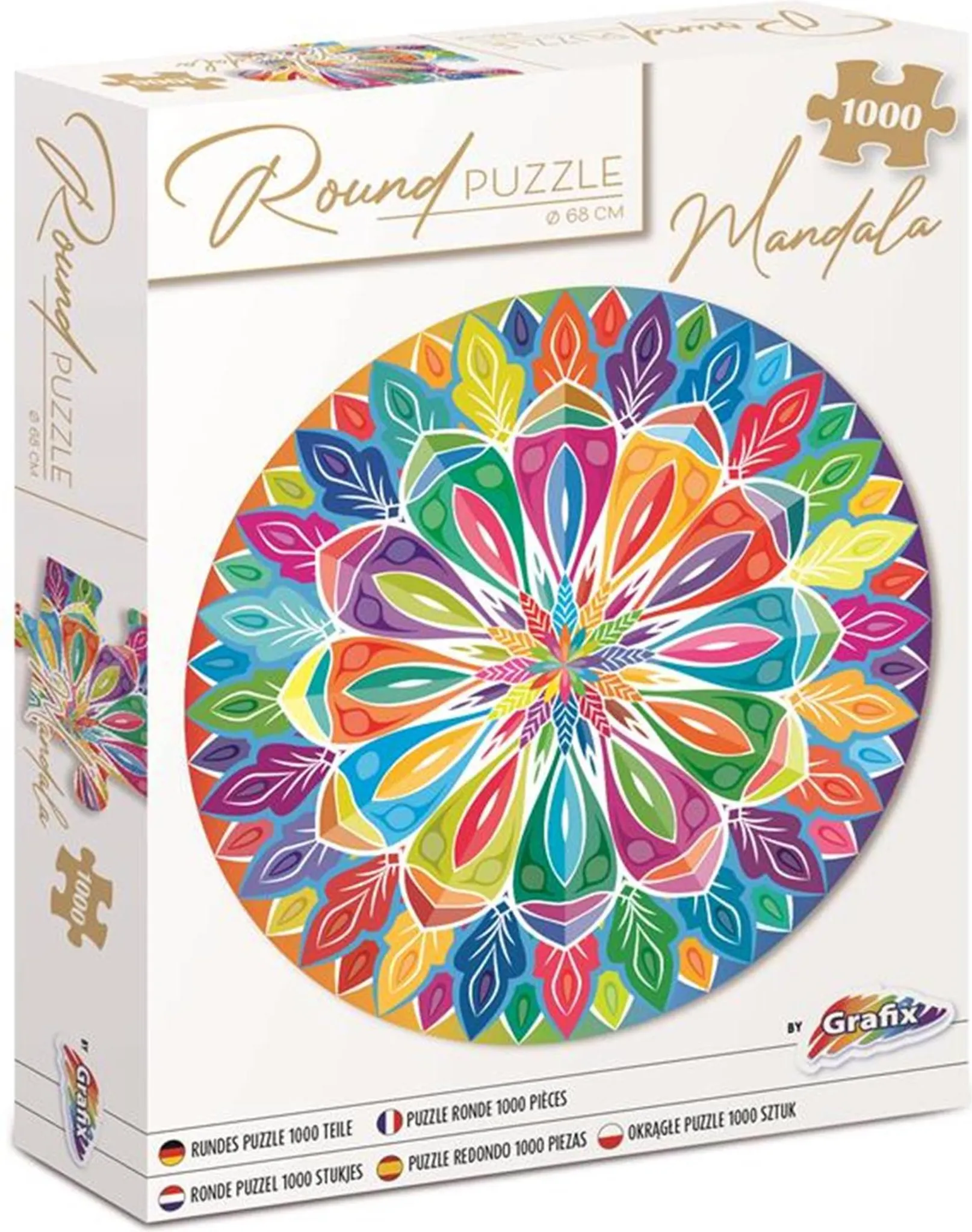 Graffiti-Musik-Puzzle 1000 Teile – Rundes, Buntes Kunst-Puzzle Für Erwachsene & Kinder, Herausforderung