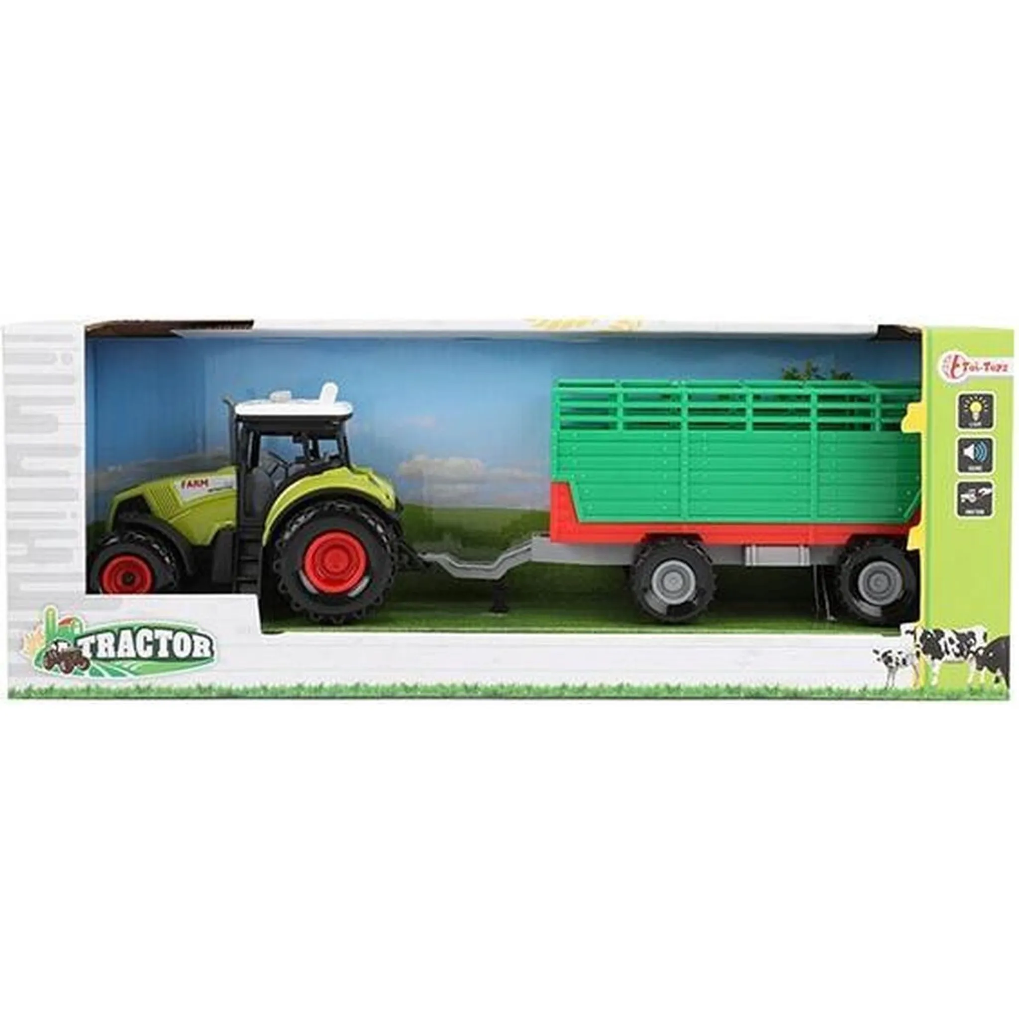 Besttoy - Traktor mit Anhänger und Bauernhof-Tieren