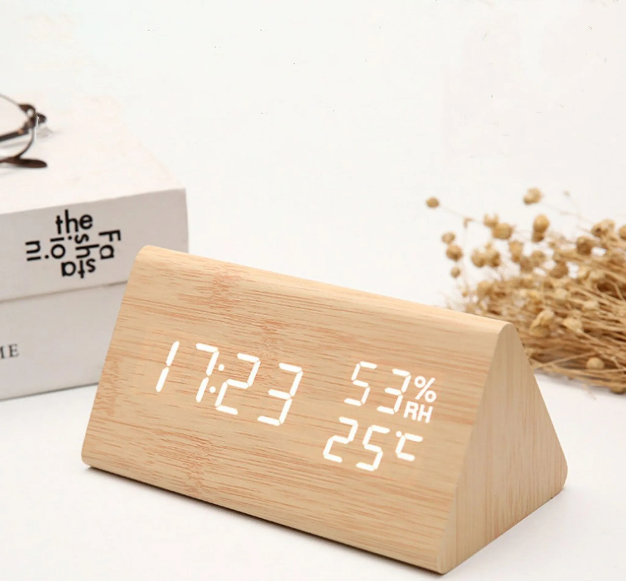 Kwmobile Wecker Digital Wecker Holzoptik Kwmobile Wecker Uhr In