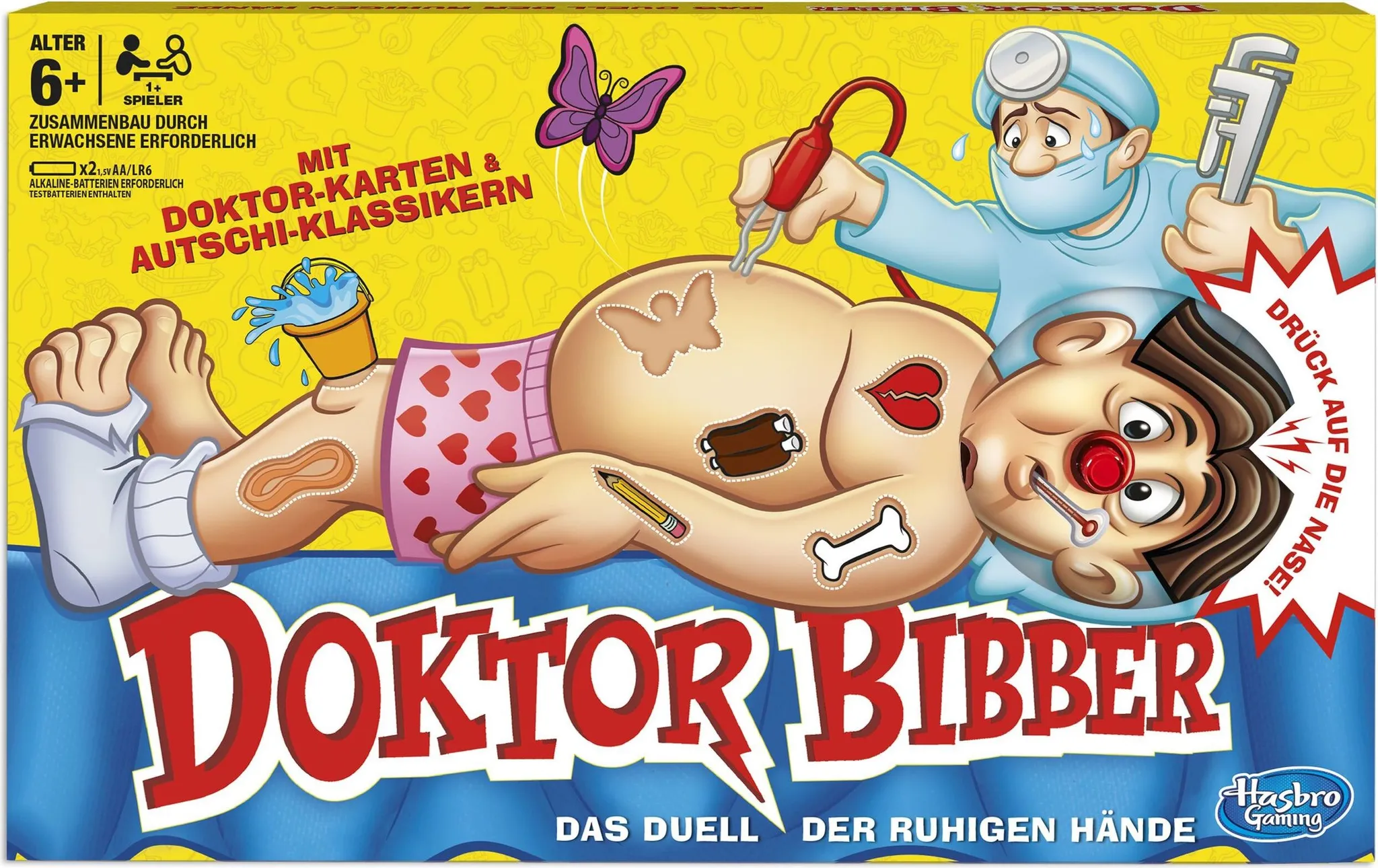 Hasbro Gaming Doktor Bibber - Gioco Veterinario Per Bambini Dai 6 Anni In Su - Con Suoni E Allarmi Divertenti - Per 2 O Più Giocatori